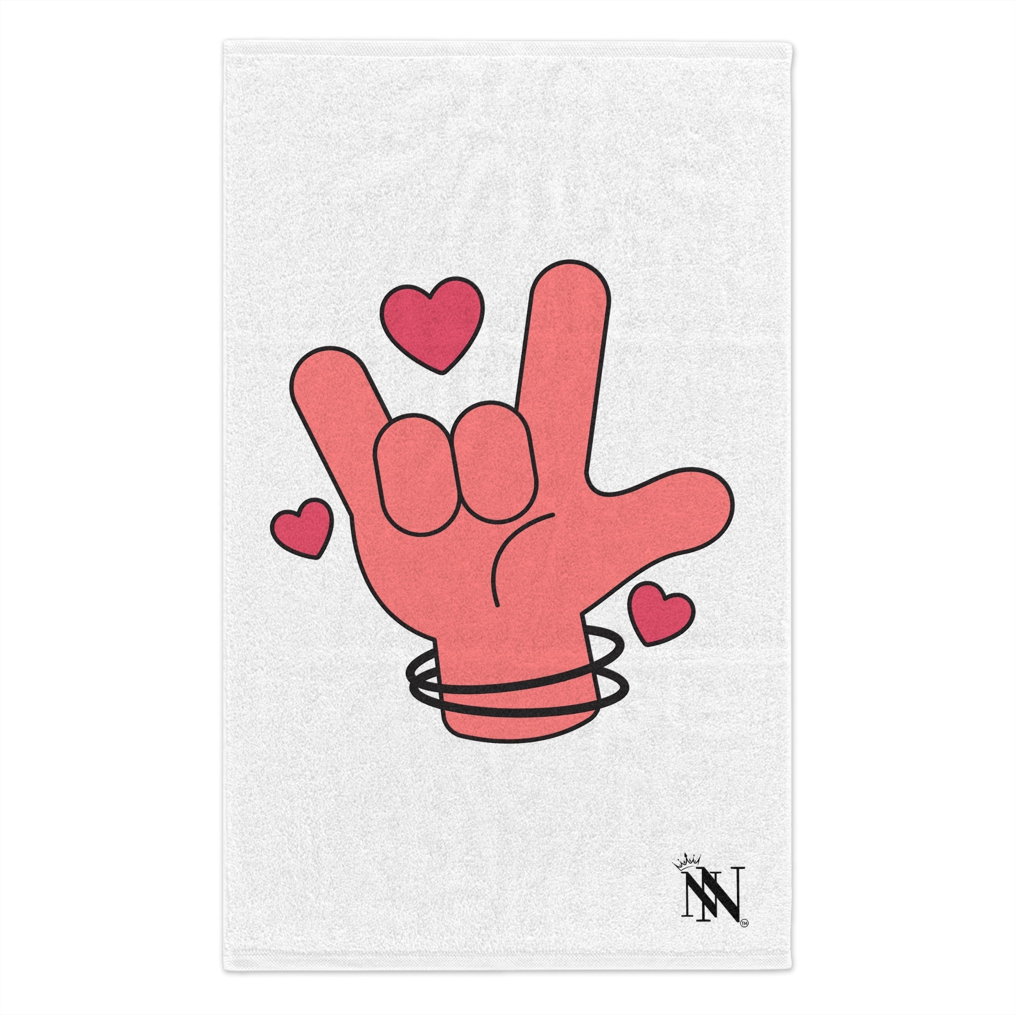 I Love You Hand Sign | Mix & Match Soft Fun-Flirty Lovers’ Towels