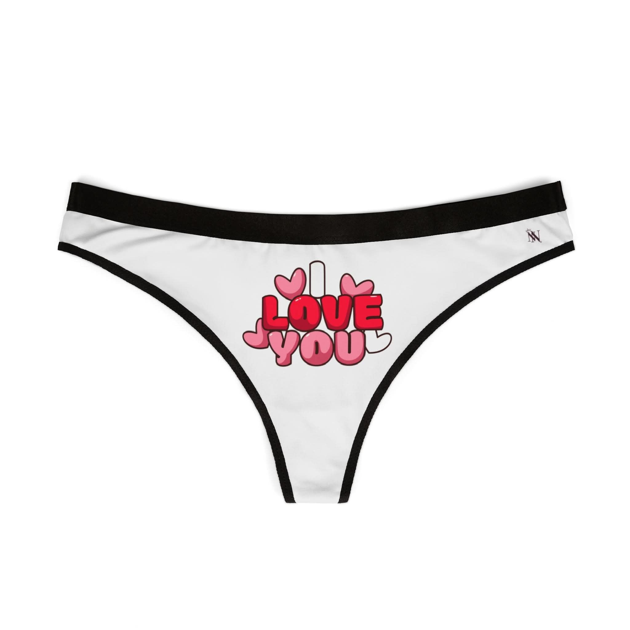 I Love You Hearts | Mix & Match Women’s Fun-Flirty Lovers’ Thongs