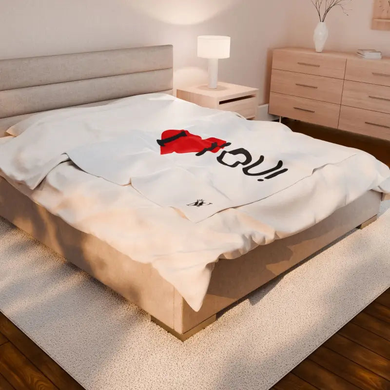 I Love You! | Mix & Match Velveteen Fun-Flirty Lovers’ Blankets