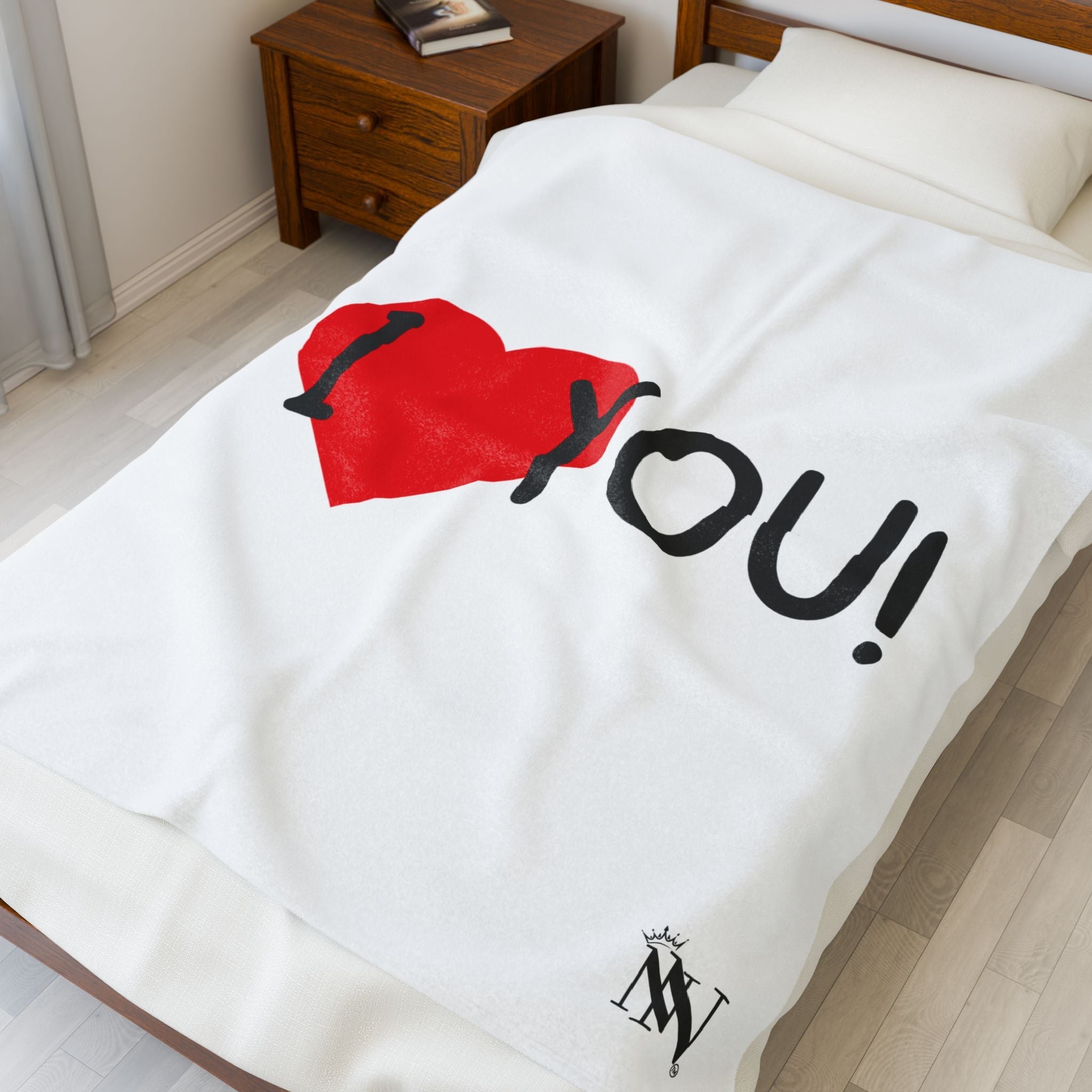I Love You! | Mix & Match Velveteen Fun-Flirty Lovers’ Blankets