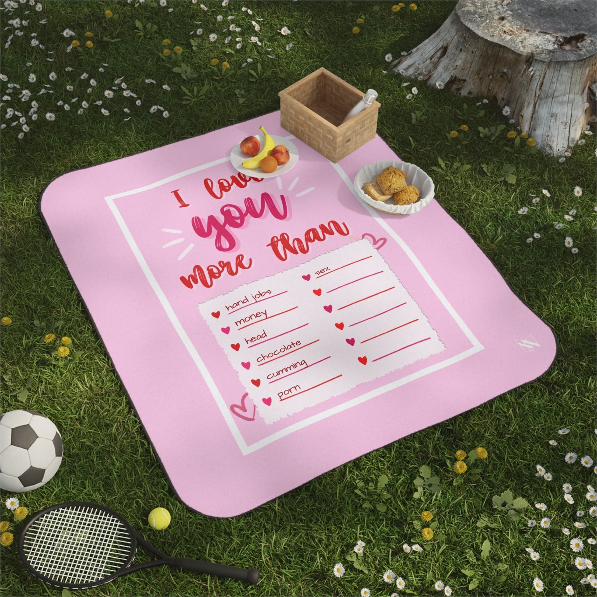 I Love You More Than | Mix Match Fun-Flirty Lovers’ Water-Resistant Blankets