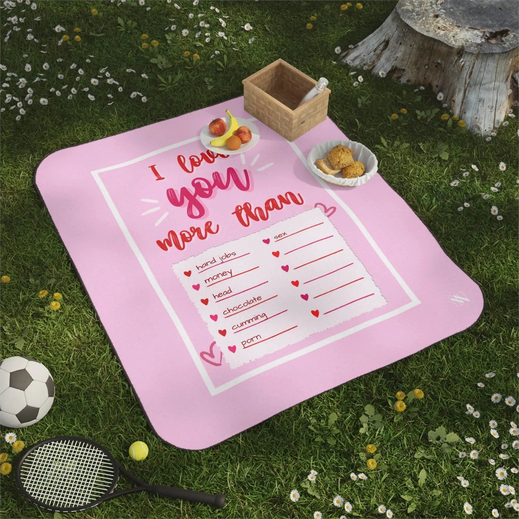 I Love You More Than | Mix Match Fun-Flirty Lovers’ Water-Resistant Blankets