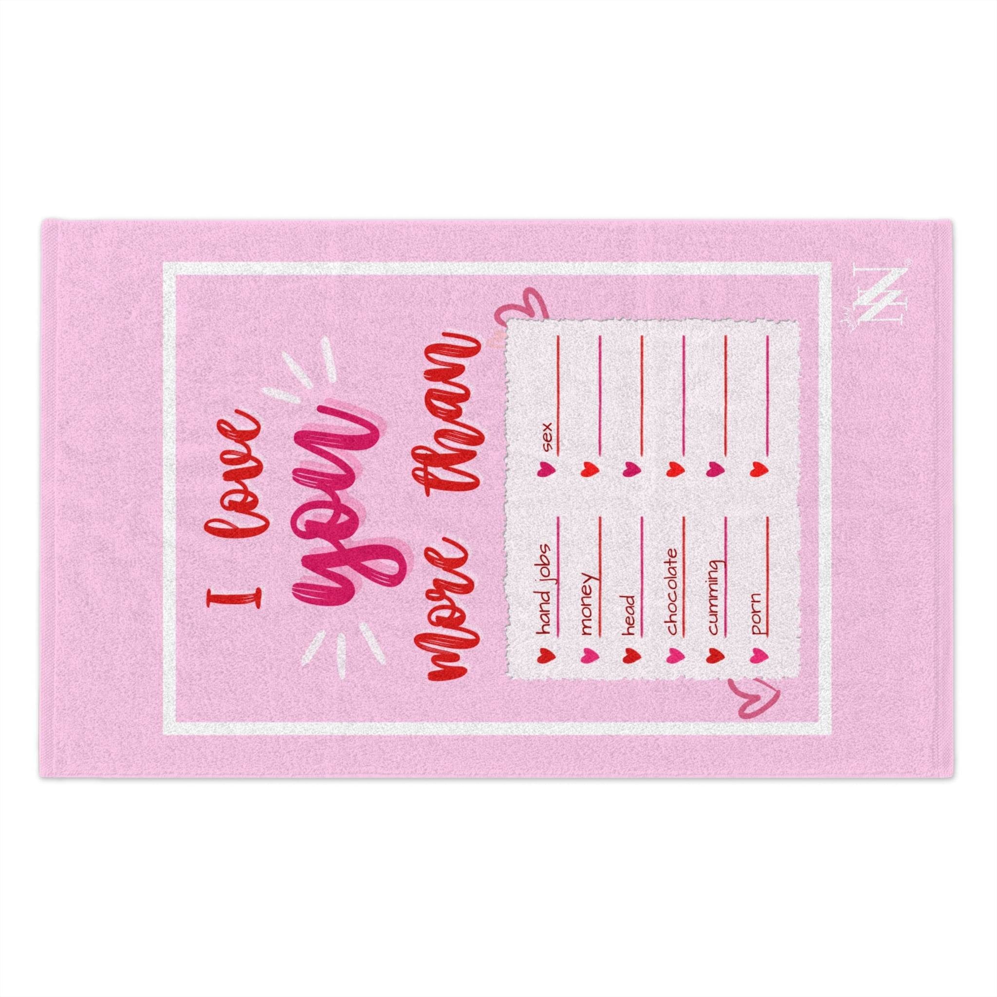 I Love You More Than Mix & Match Soft Sex Towels | Flirty Lovers’ Gifts