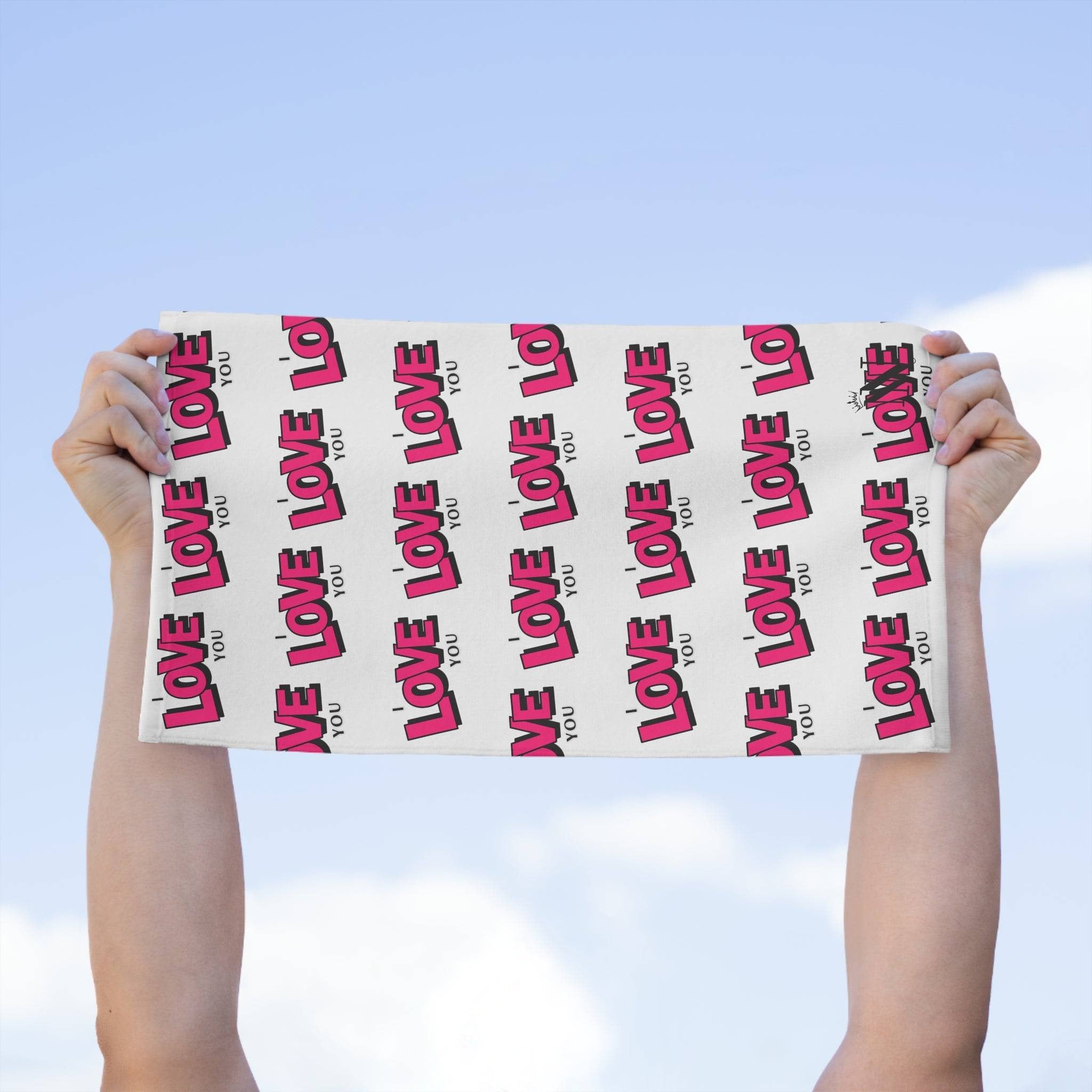 I Love You Pattern | Mix & Match Soft Fun-Flirty Lovers’ Towels