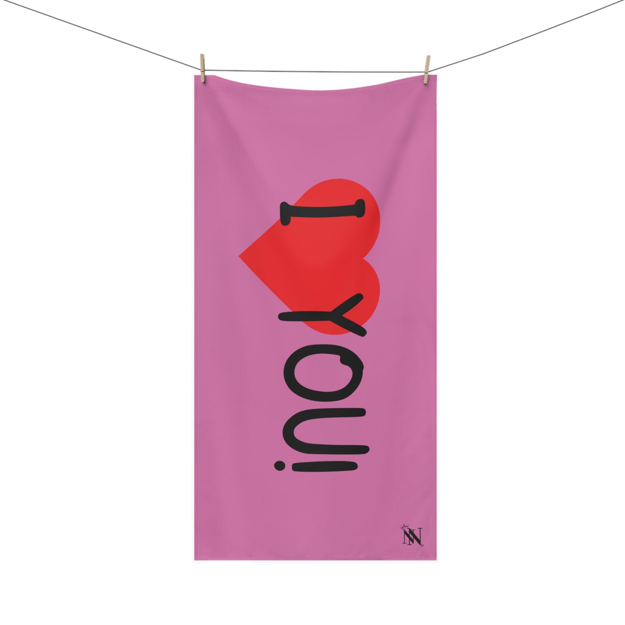 I Love You! Pink | Mix & Match XL Fun-Flirty Lovers’ Towels