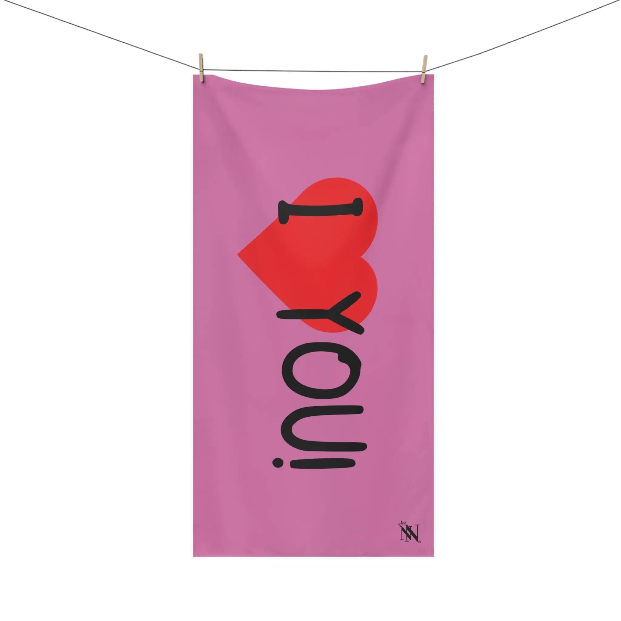 I Love You! Pink | Mix & Match XL Fun-Flirty Lovers’ Towels