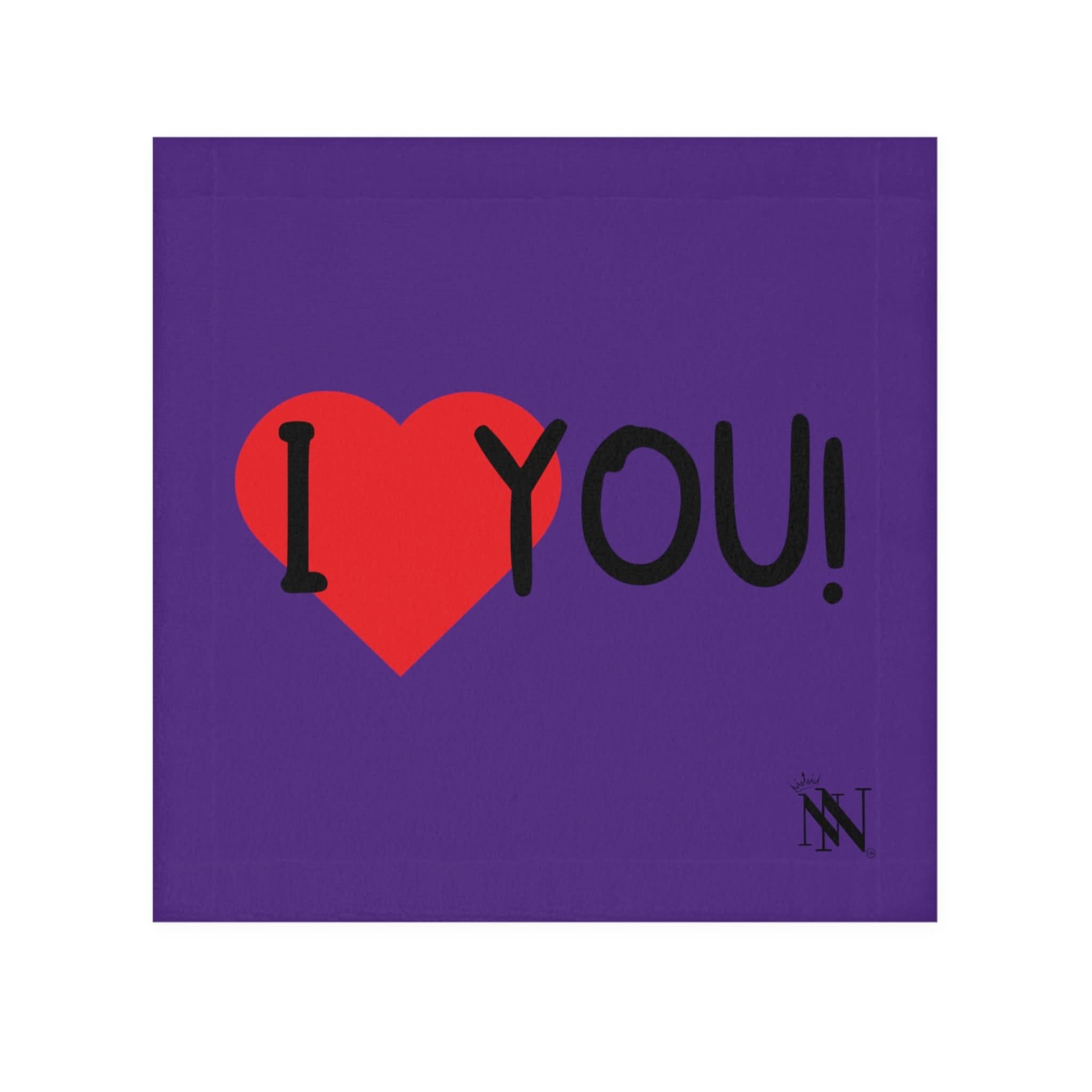 I Love You! Purple | Mix & Match Lils’ Fun-Flirty Lovers’ Towels