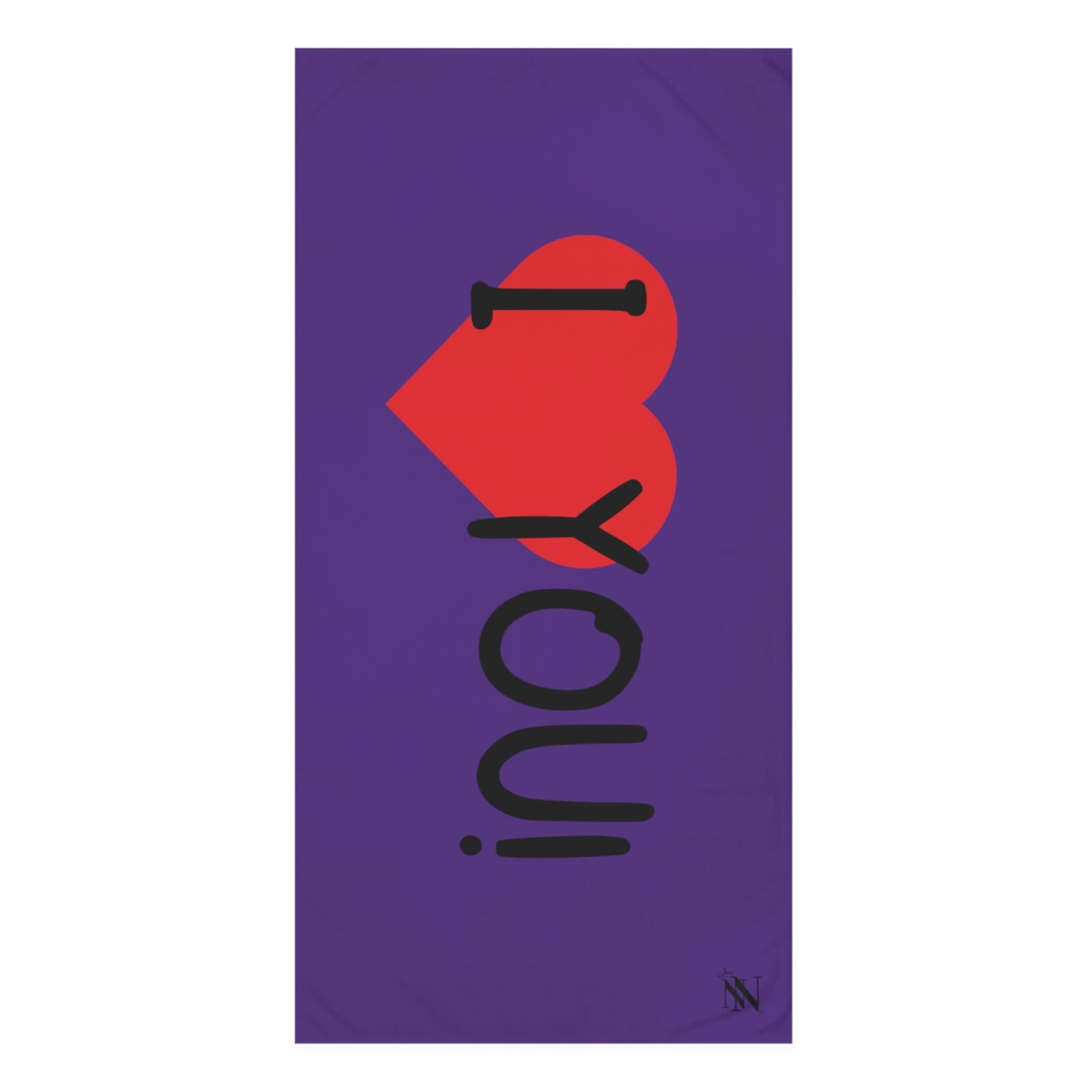 I Love You! Purple | Mix & Match XL Fun-Flirty Lovers’ Towels