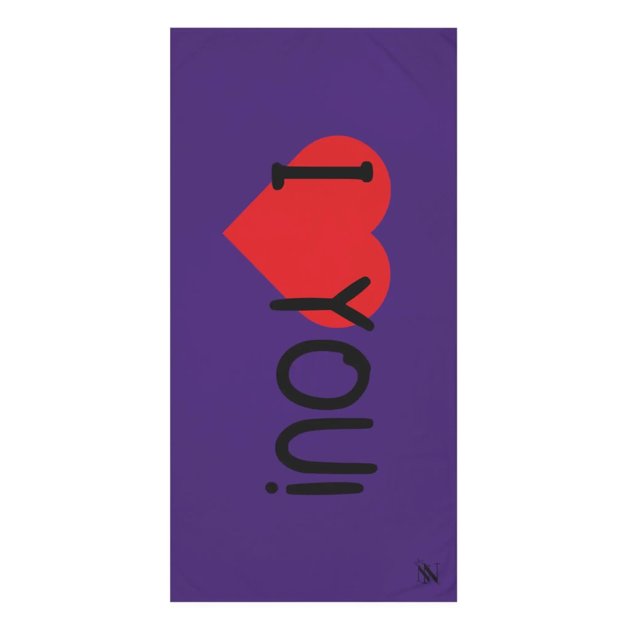 I Love You! Purple | Mix & Match XL Fun-Flirty Lovers’ Towels
