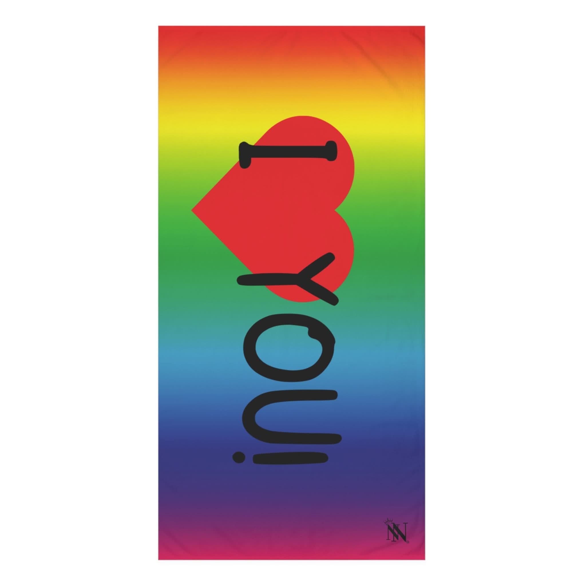 I Love You! Rainbow | Mix & Match Naughty XL Fun-Flirty Lovers’ Towels