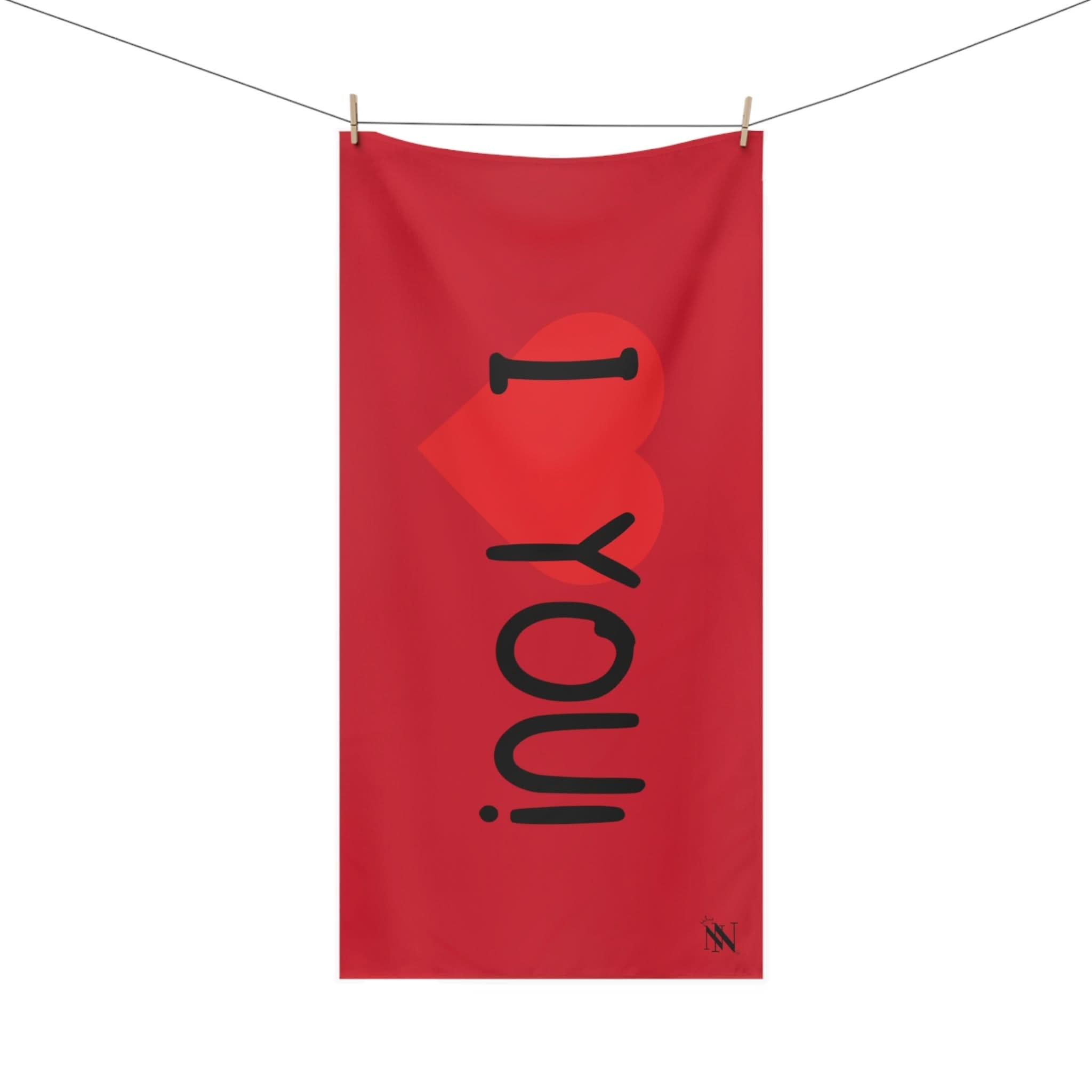 I Love You! Red | Mix & Match XL Fun-Flirty Lovers’ Towels