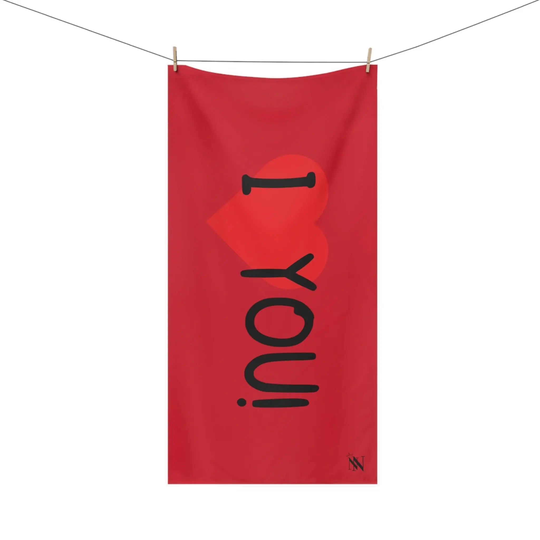 I Love You! Red | Mix & Match XL Fun-Flirty Lovers’ Towels
