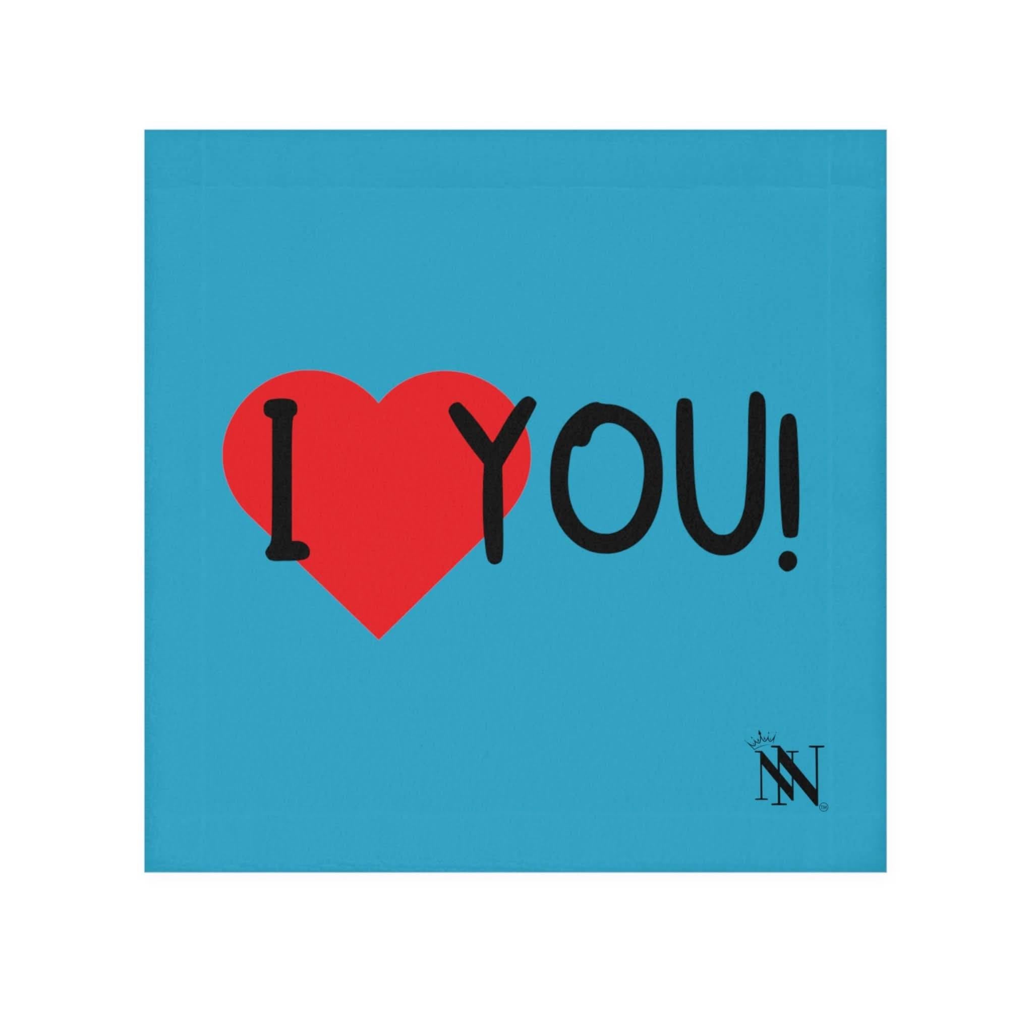 I Love You! Teal | Mix & Match Lils’ Fun-Flirty Lovers’ Towels