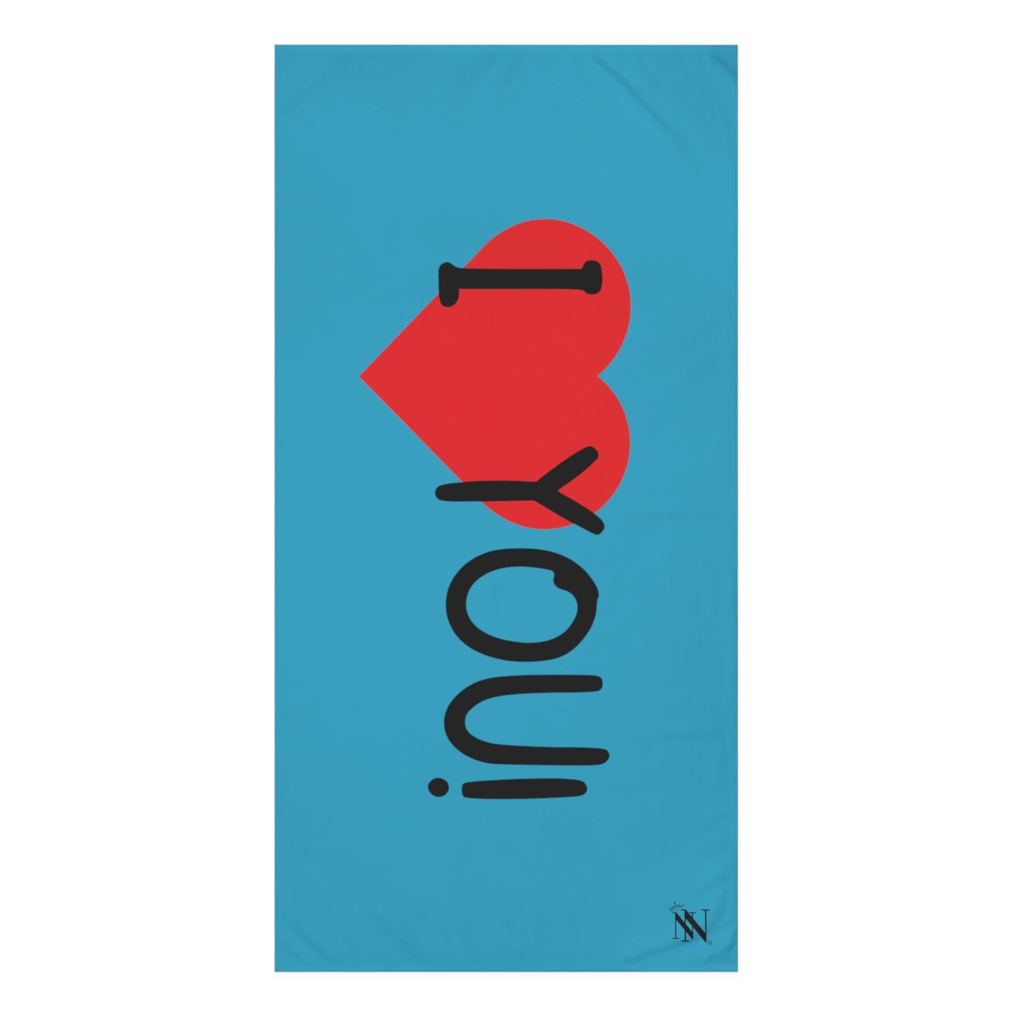 I Love You! Teal | Mix & Match XL Fun-Flirty Lovers’ Towels