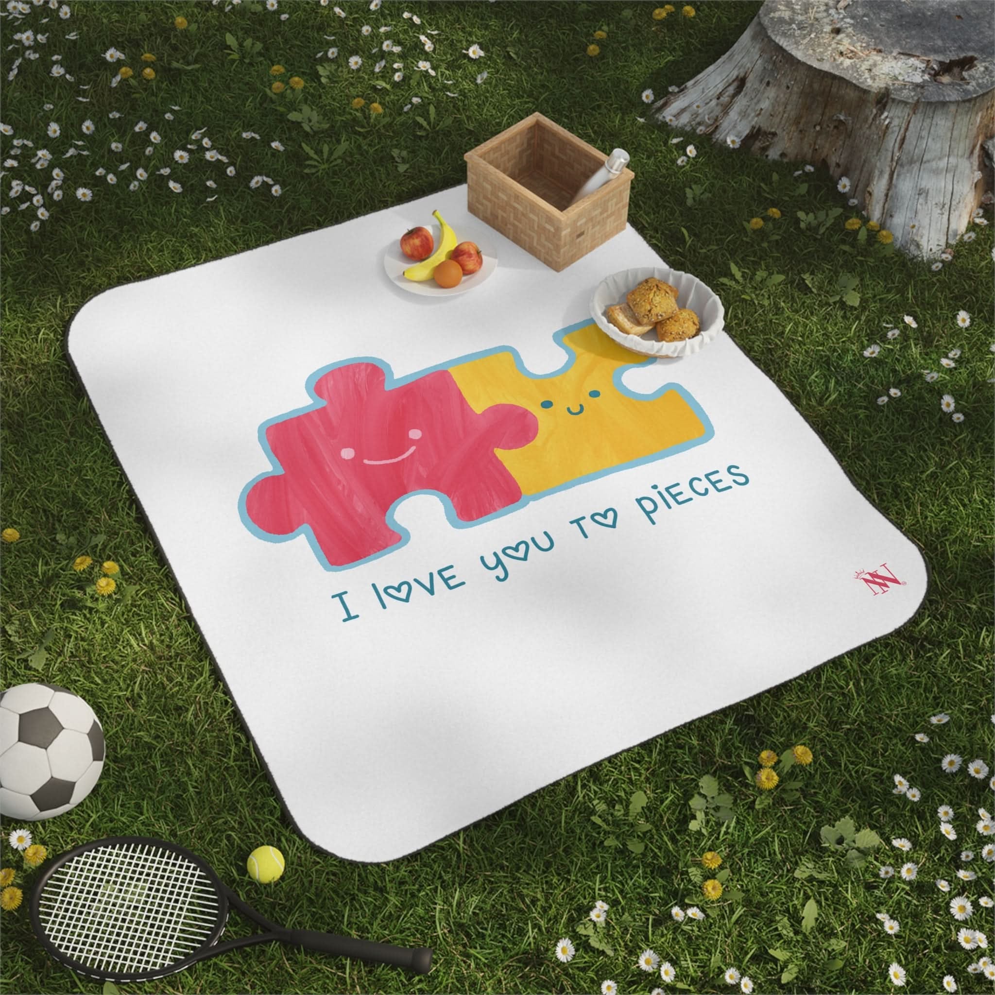 I Love You To Pieces | Mix Match Fun-Flirty Lovers’ Water-Resistant Blankets