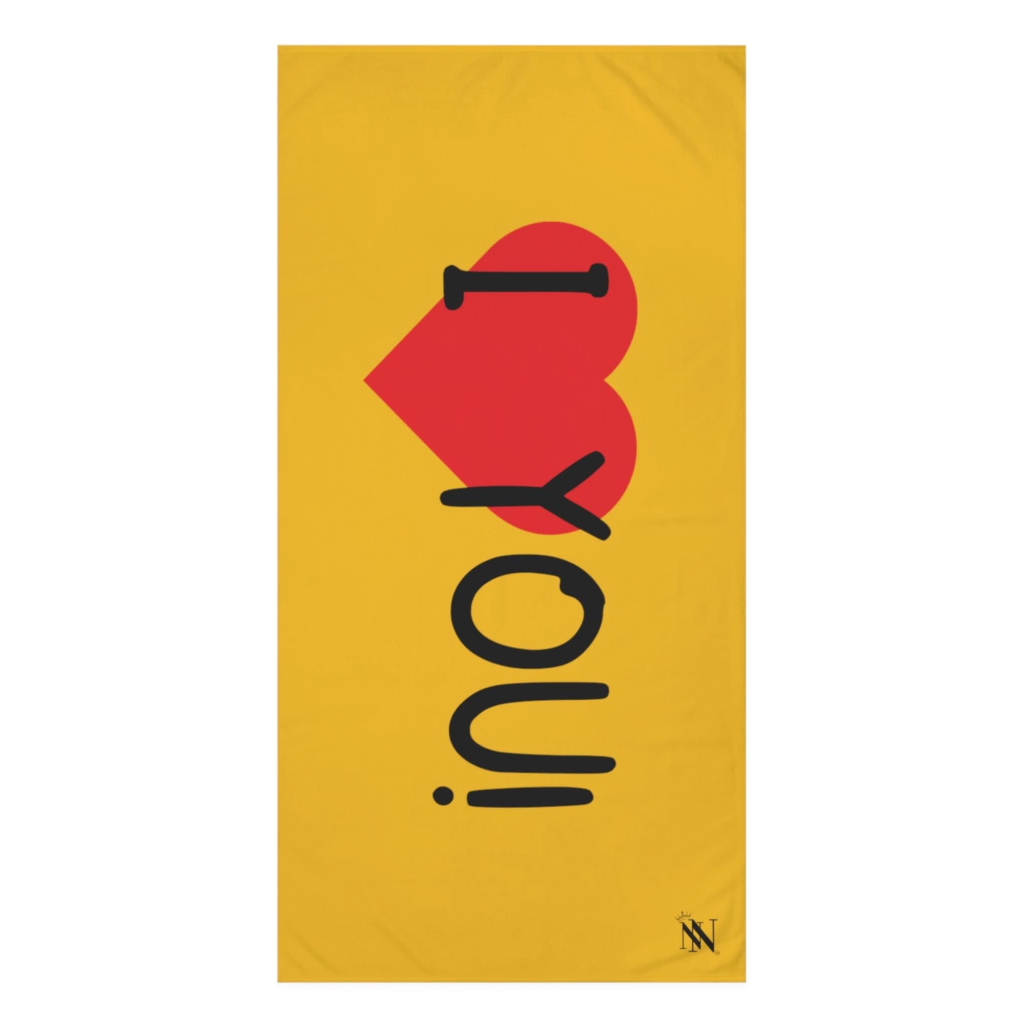I Love You! Yellow | Mix & Match XL Fun-Flirty Lovers’ Towels