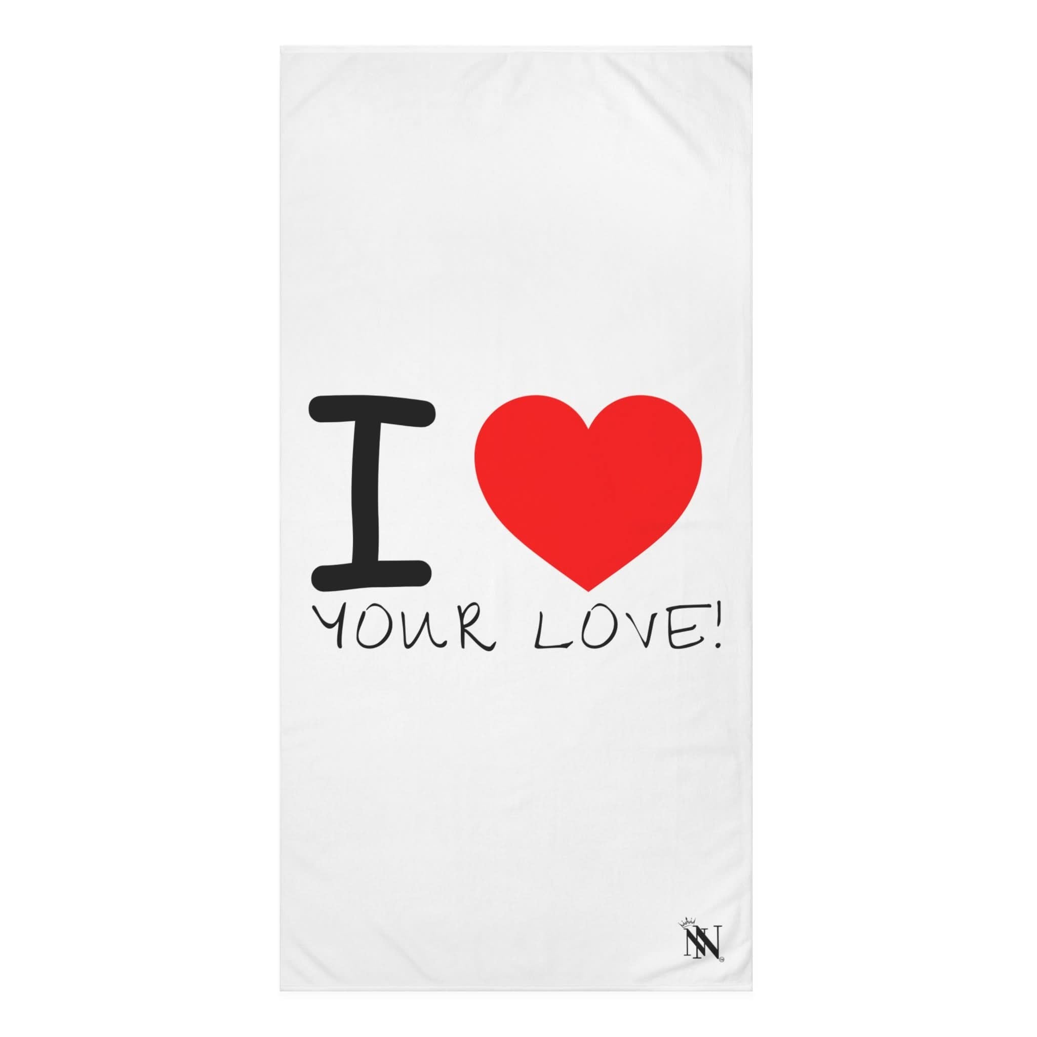 I Love Your Love | Mix & Match Naughty XL Fun-Flirty Lovers’ Towels