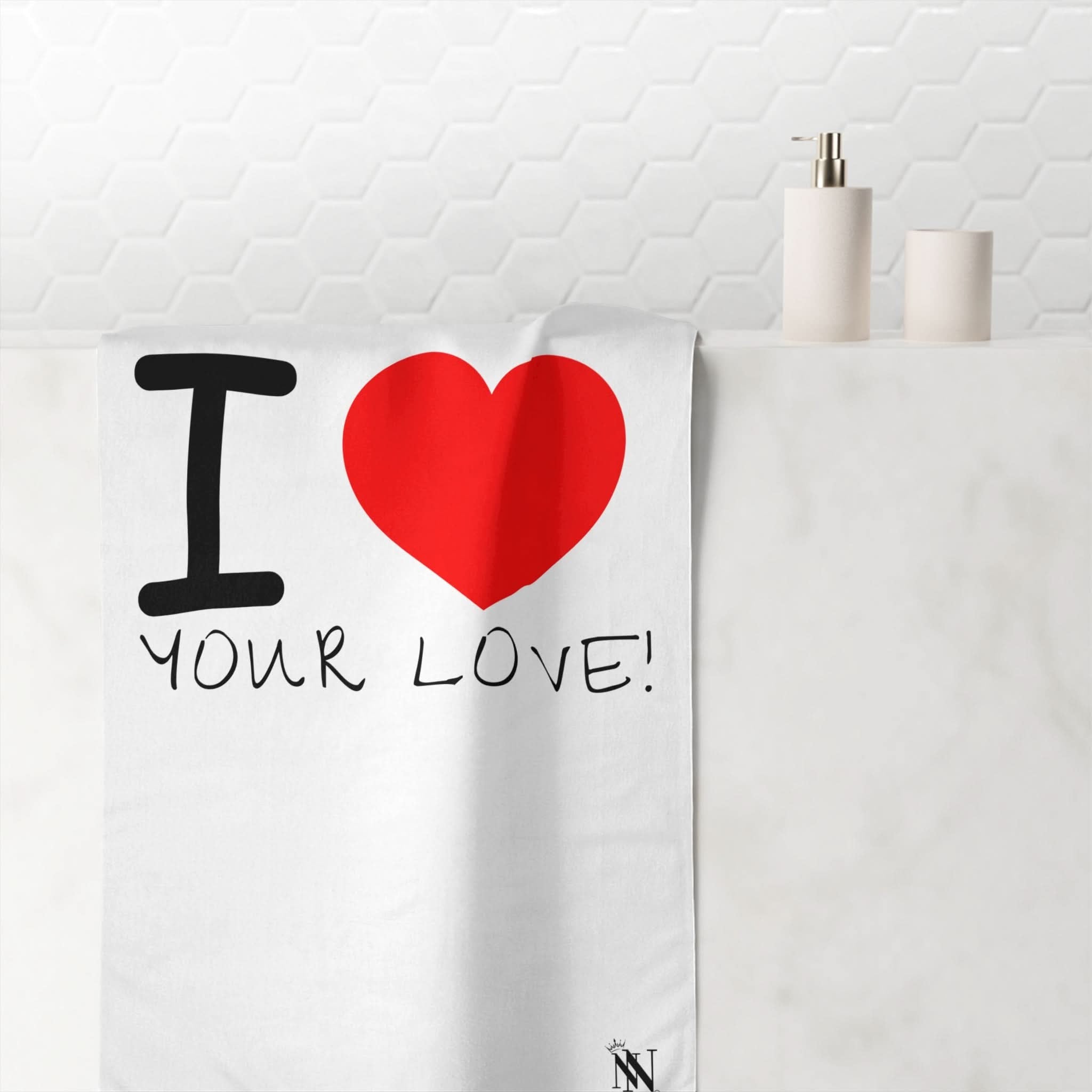 I Love Your Love | Mix & Match Naughty XL Fun-Flirty Lovers’ Towels