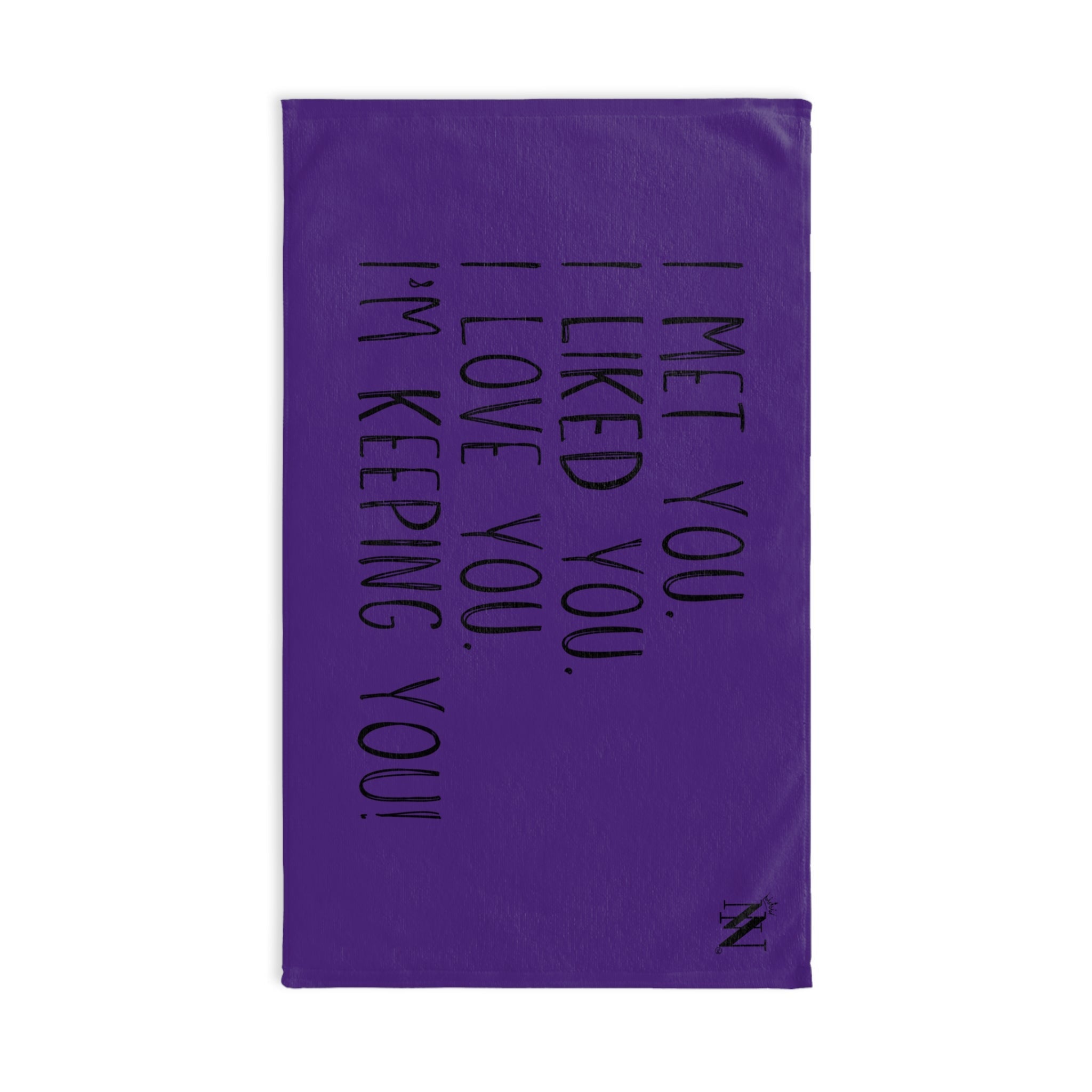 I Met You Purple | Mix & Match Original Fun-Flirty Lovers’ Towels
