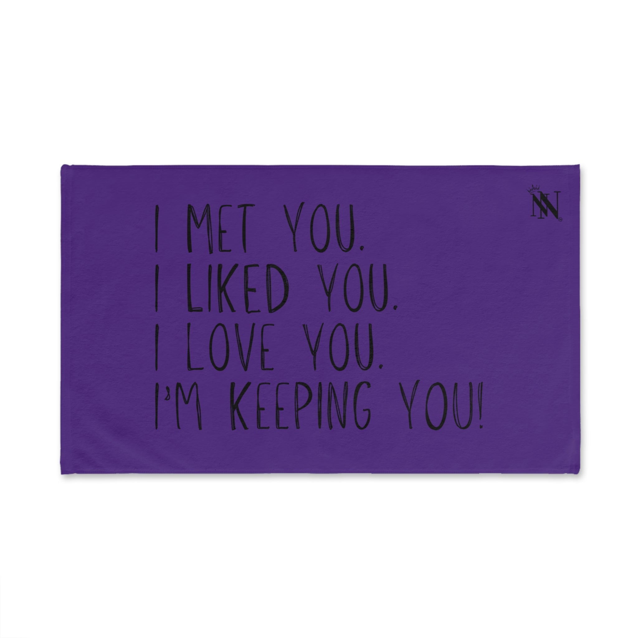 I Met You Purple | Mix & Match Original Fun-Flirty Lovers’ Towels