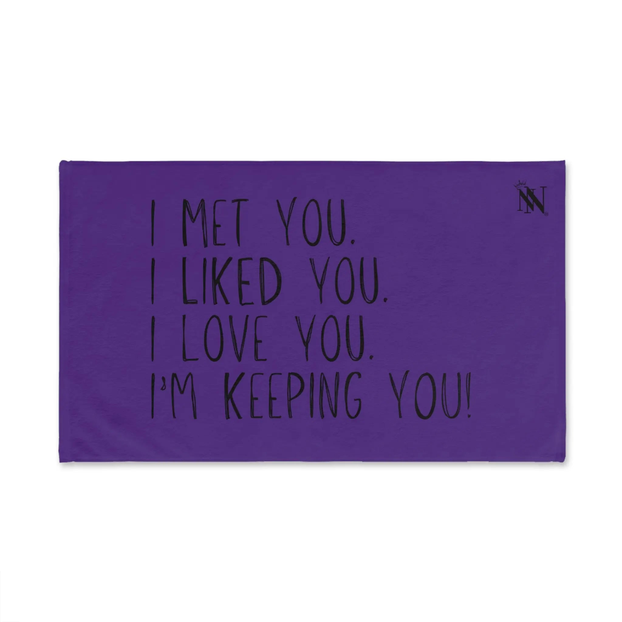 I Met You Purple | Mix & Match Original Fun-Flirty Lovers’ Towels