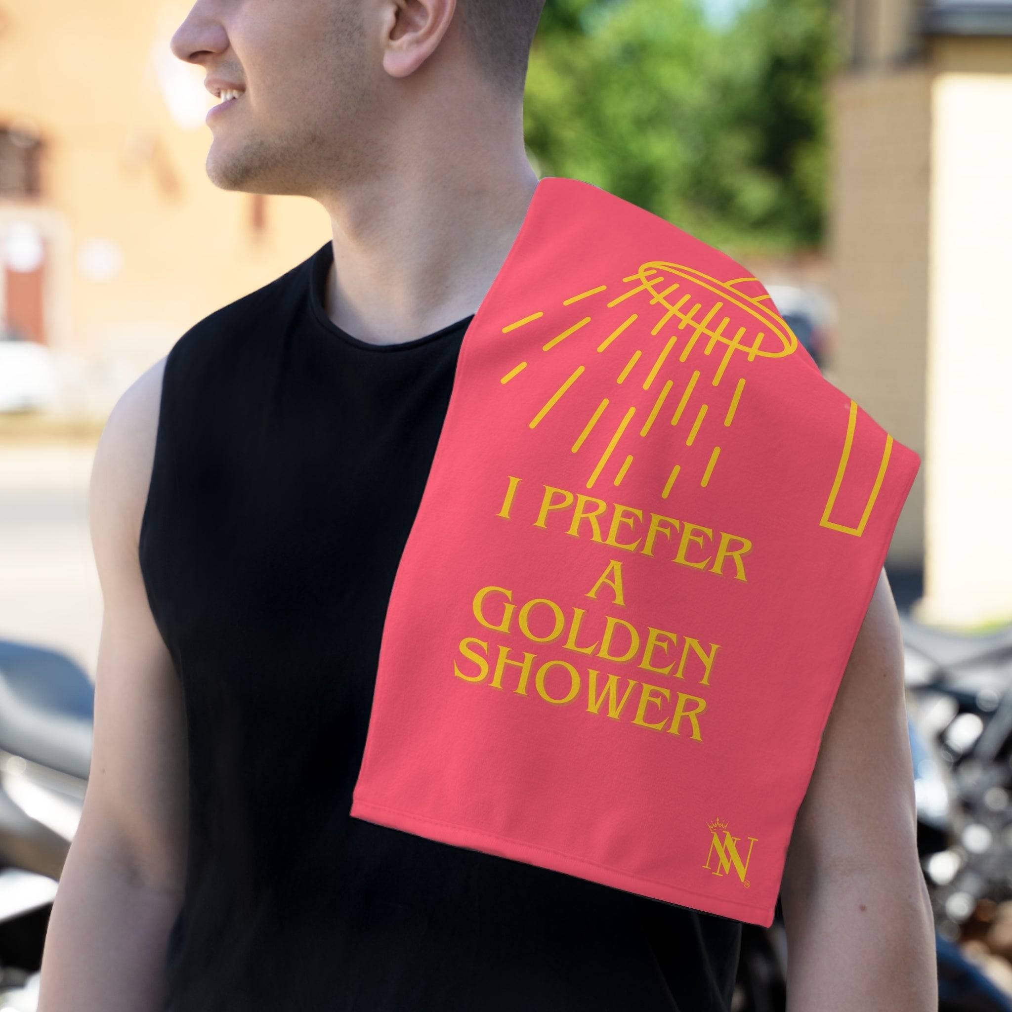 I Prefer a Golden Shower | Mix & Match Soft Fun-Flirty Lovers’ Towels