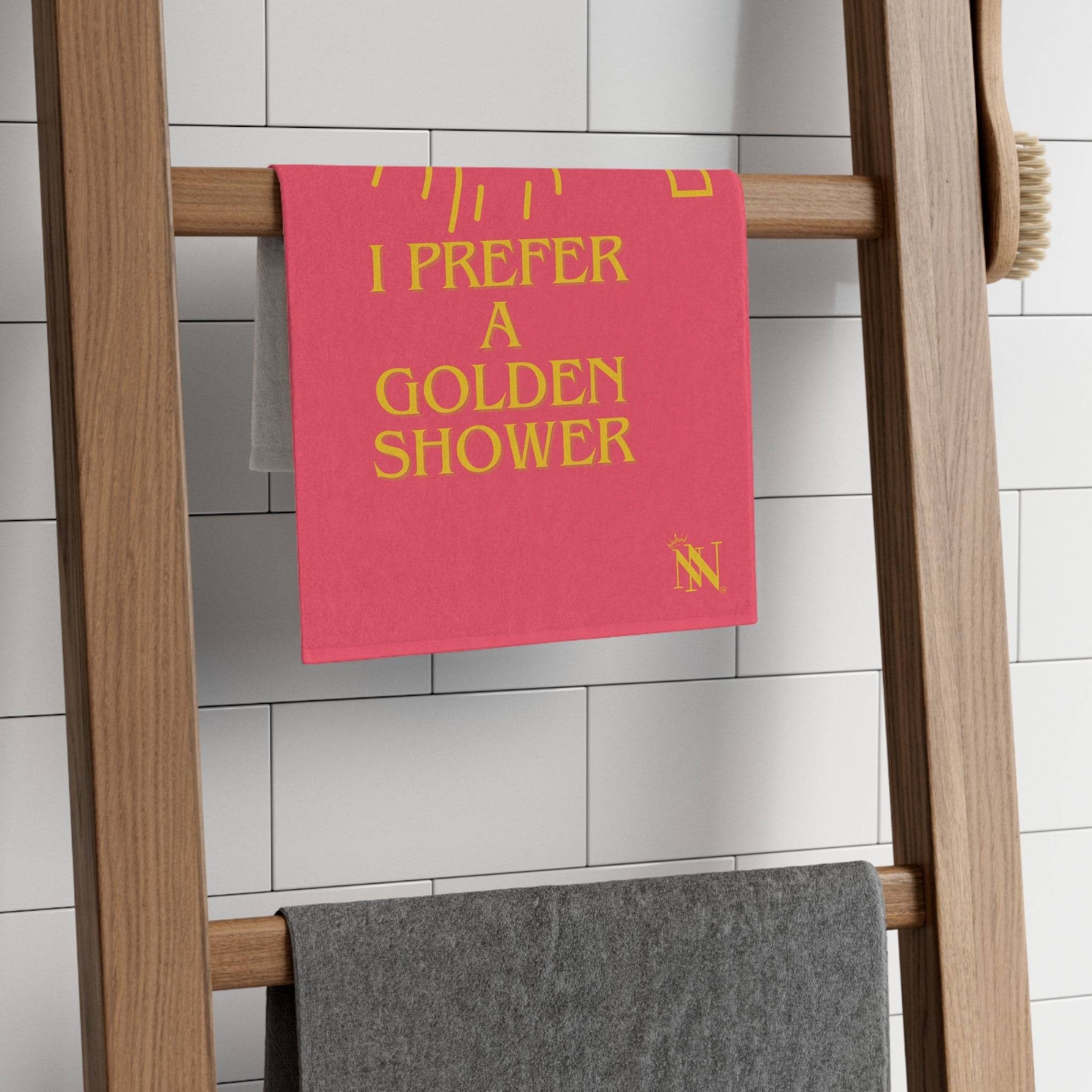 I Prefer a Golden Shower | Mix & Match Soft Fun-Flirty Lovers’ Towels