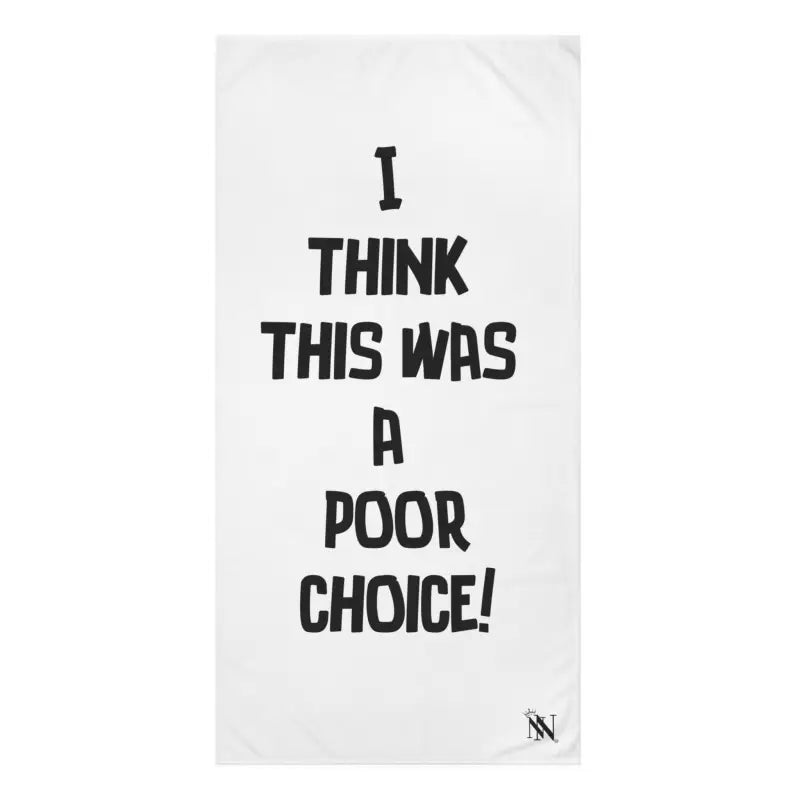 I Think This Was a Poor Choice | Mix & Match Naughty XL Fun-Flirty Lovers’ Towels