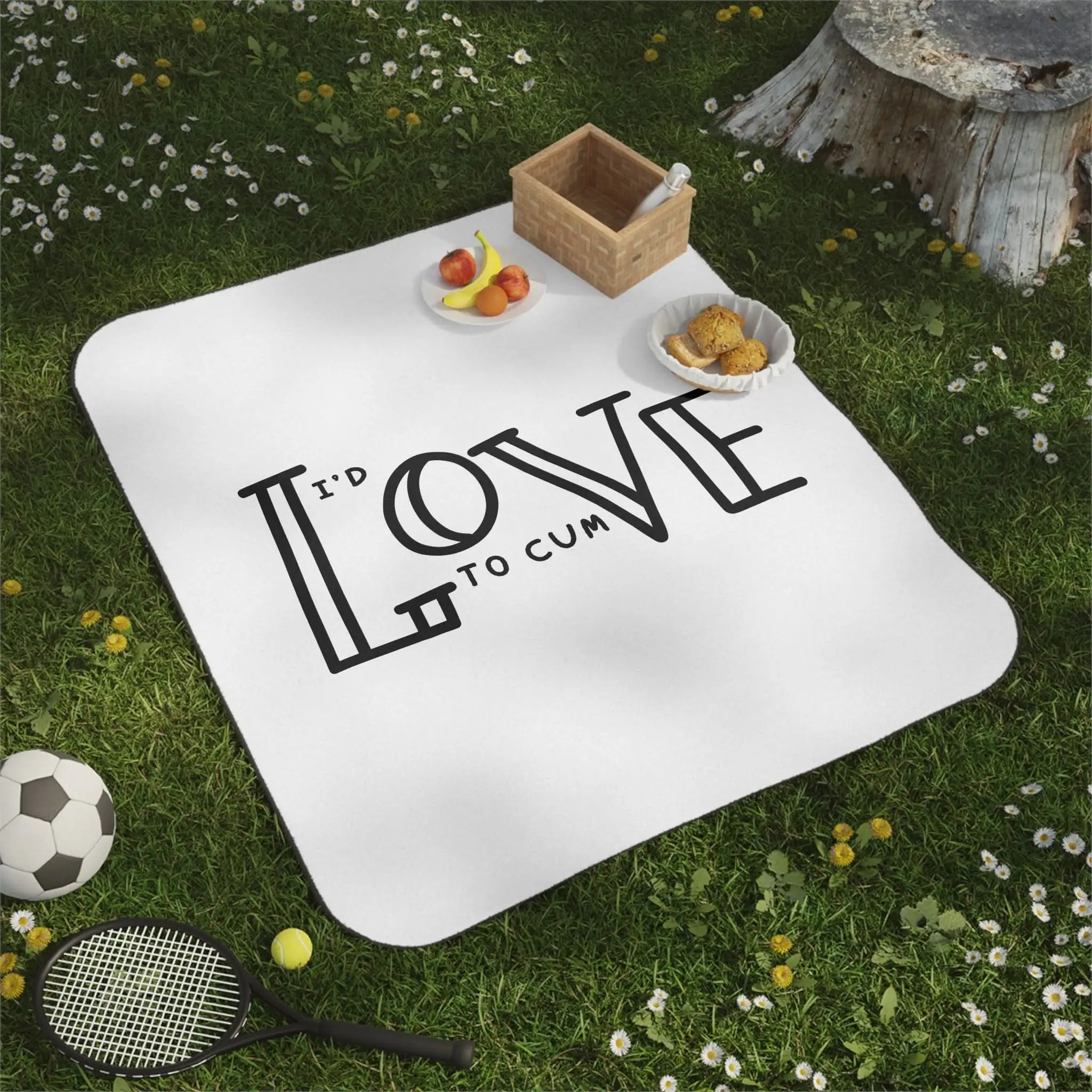 I’d Love Cum | Mix Match Fun-Flirty Lovers’ Water-Resistant Blankets