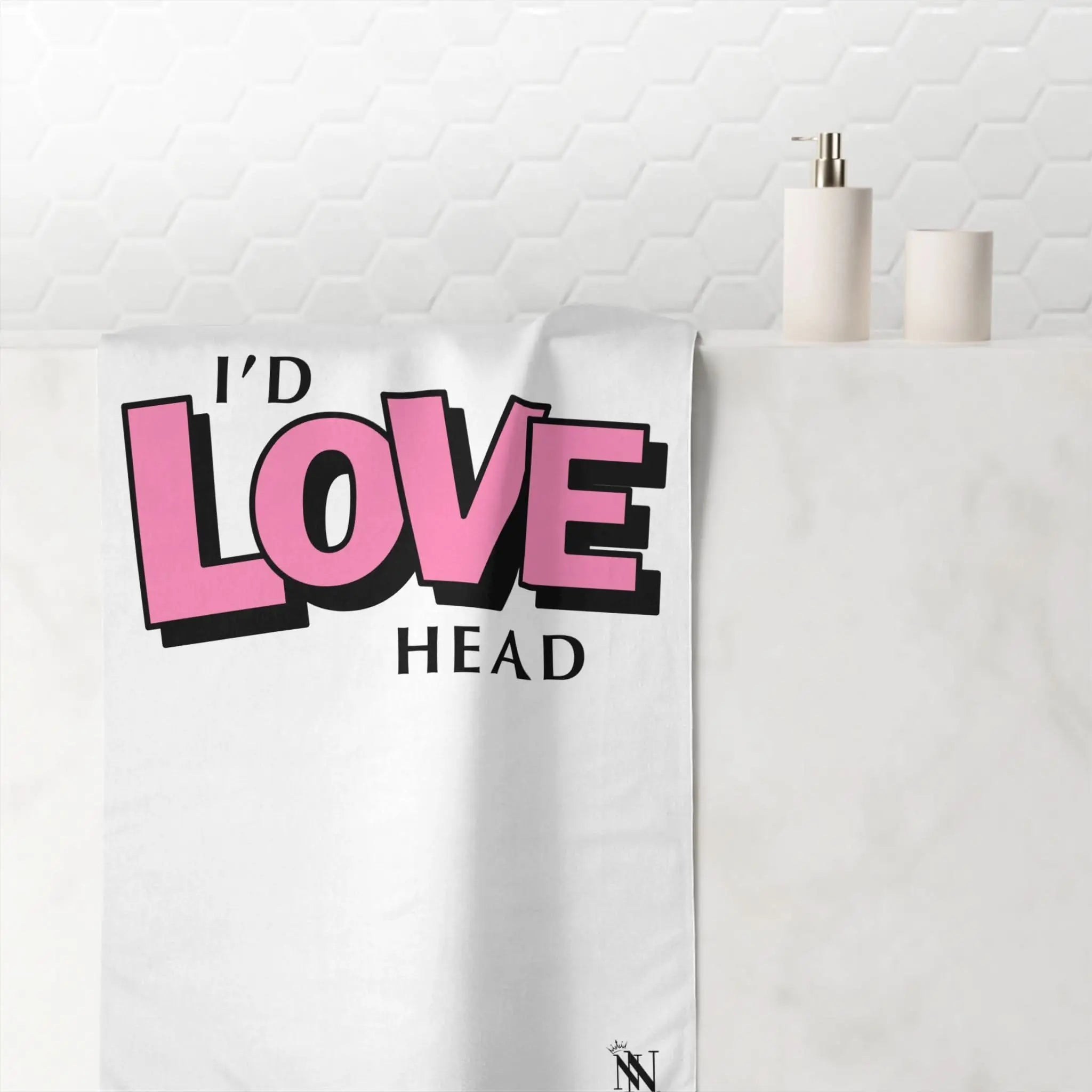 I’d Love Head | Mix & Match Naughty XL Fun-Flirty Lovers’ Towels