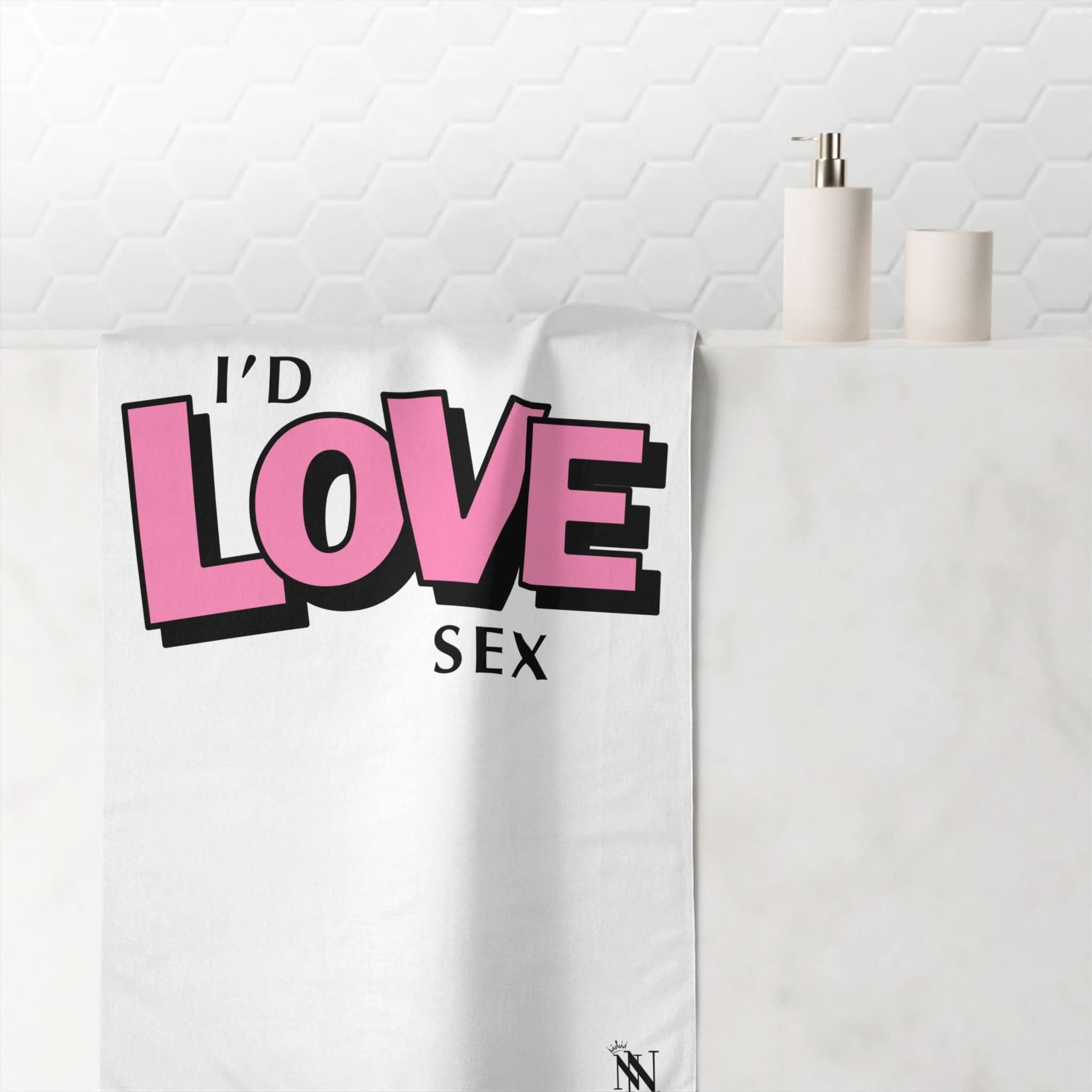 I’d Love Sex | Mix & Match Naughty XL Fun-Flirty Lovers’ Towels