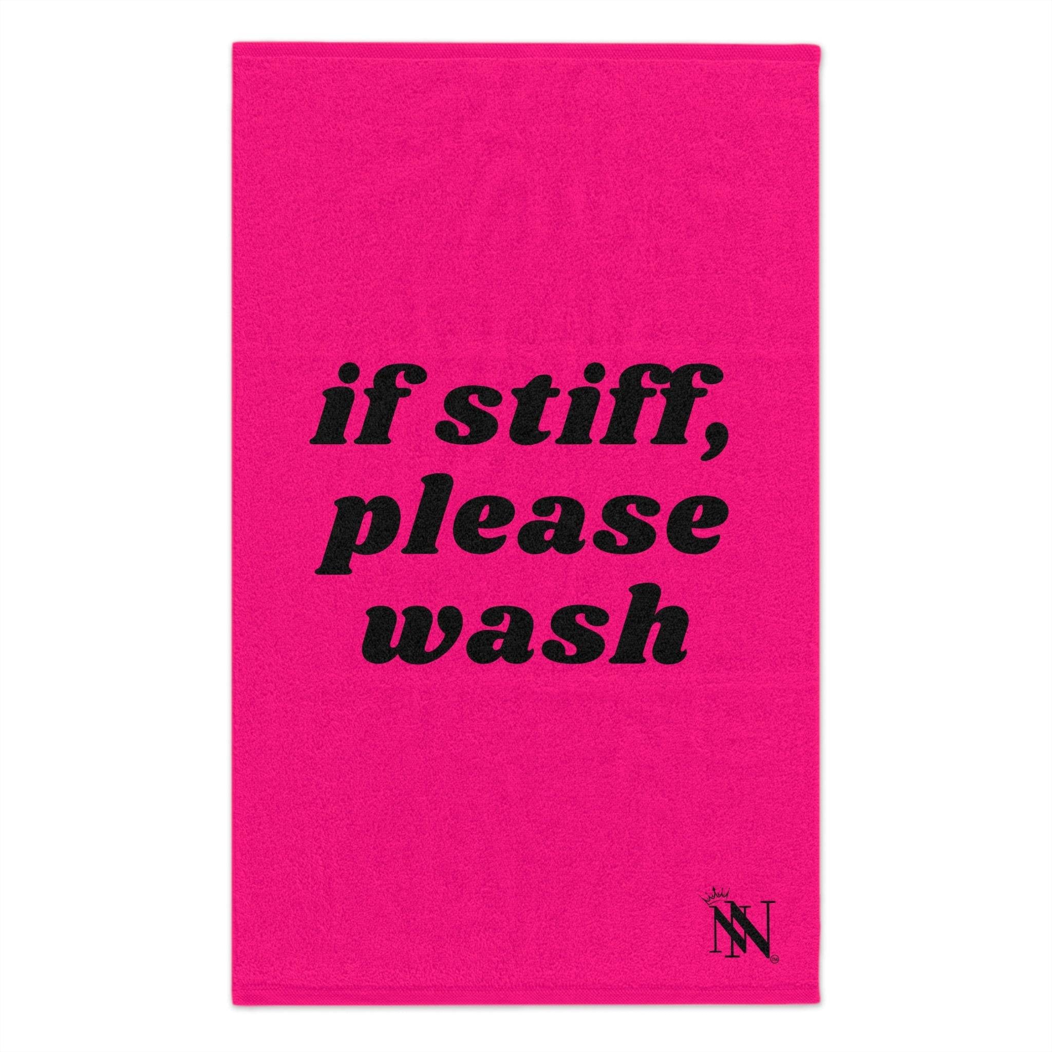 If Stiff Please Wash Pink Mix & Match Soft Sex Towels | Flirty Lovers’ Gifts