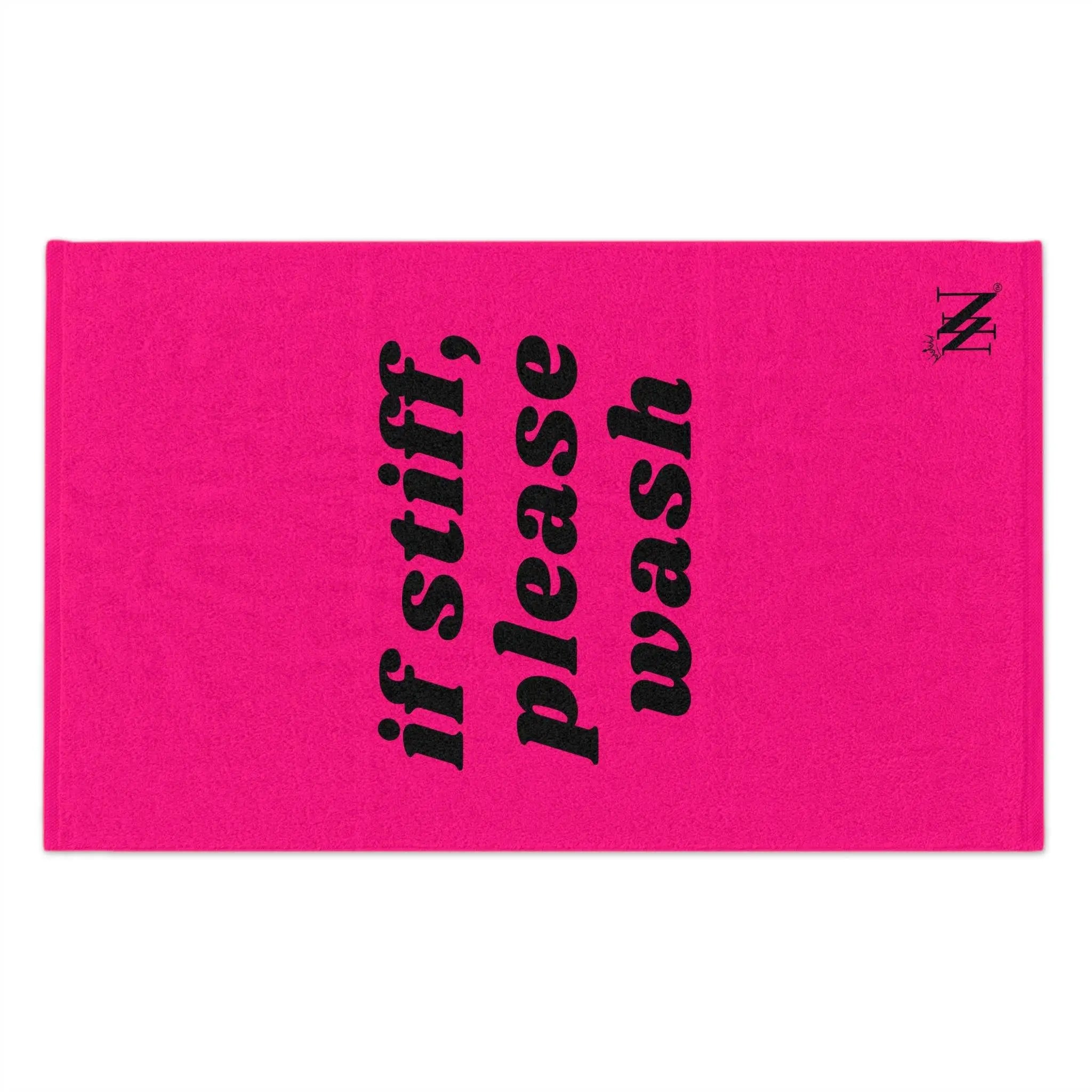If Stiff Please Wash Pink Mix & Match Soft Sex Towels | Flirty Lovers’ Gifts