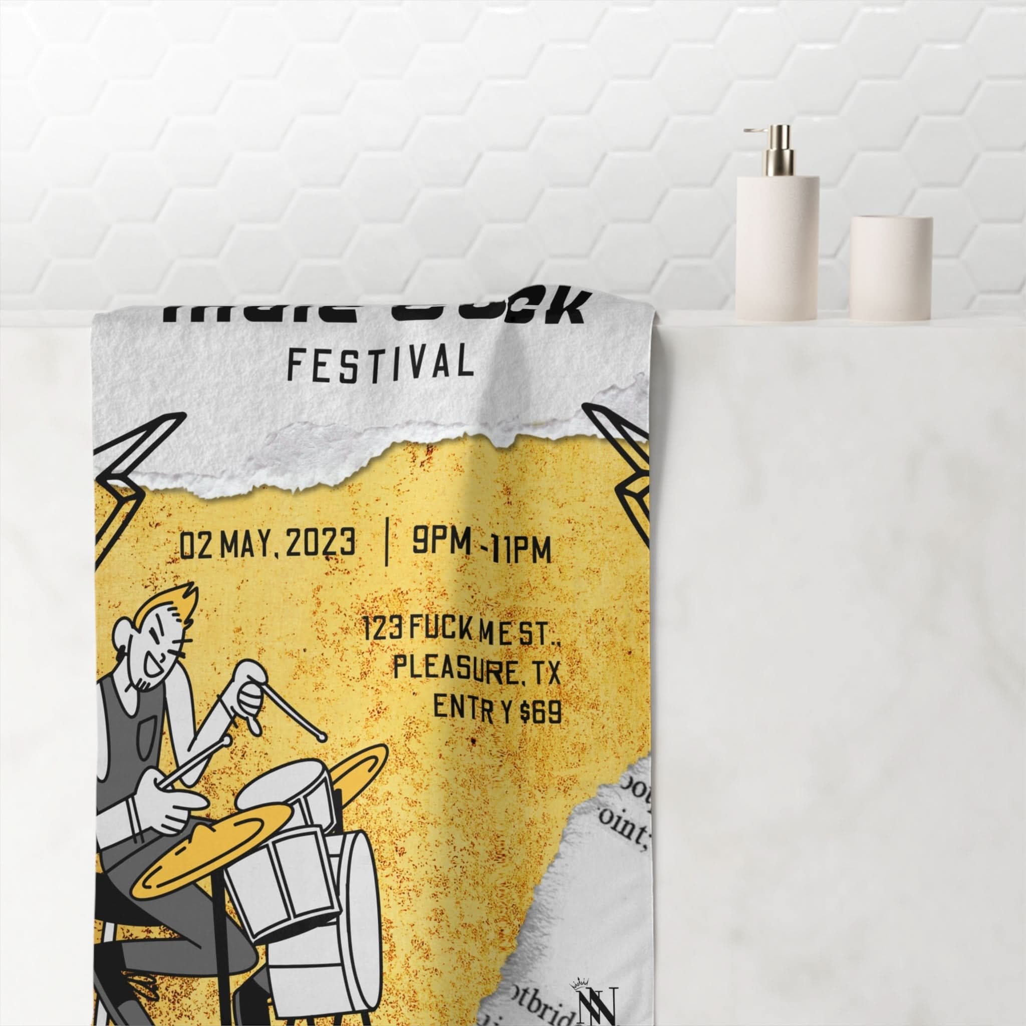 Indie Cock Festival | Mix & Match Naughty XL Fun-Flirty Lovers’ Towels