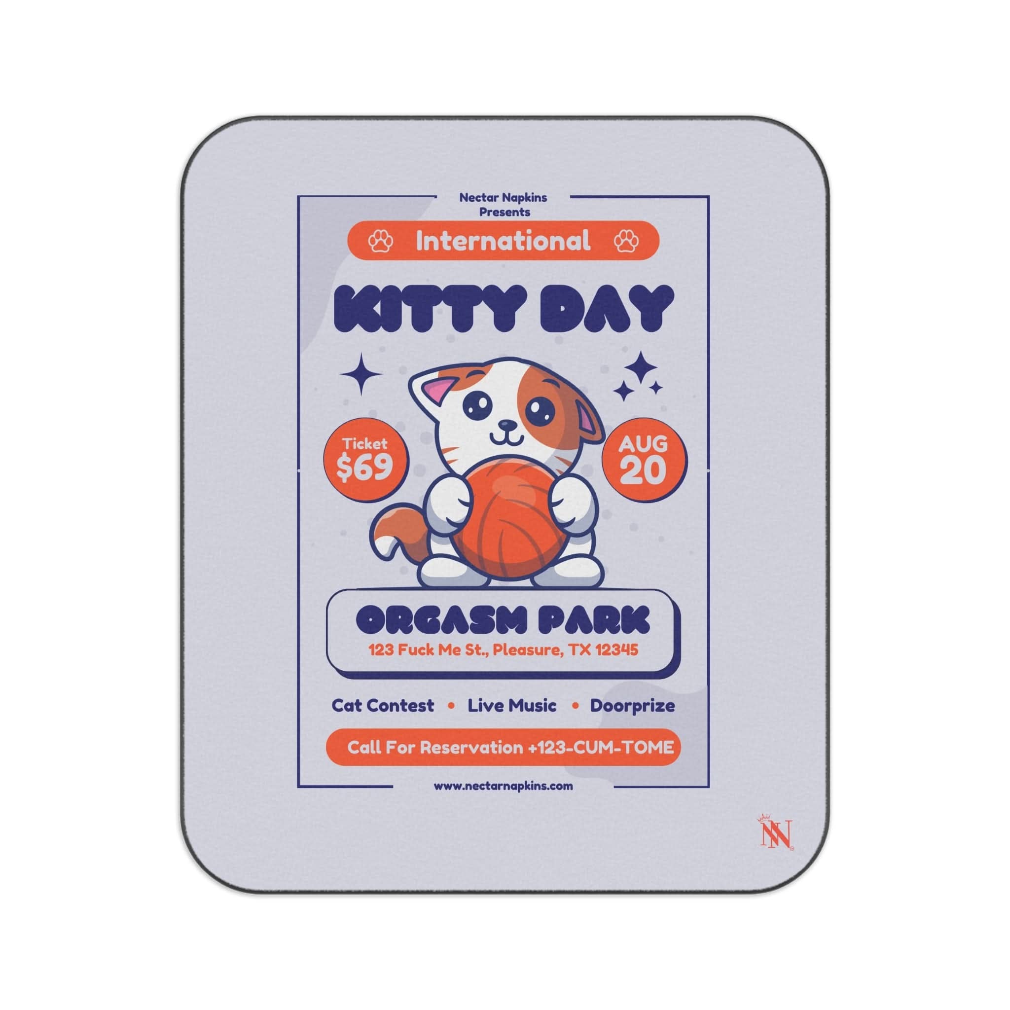 International Kitty Day | Mix Match Fun-Flirty Lovers’ Water-Resistant Blankets