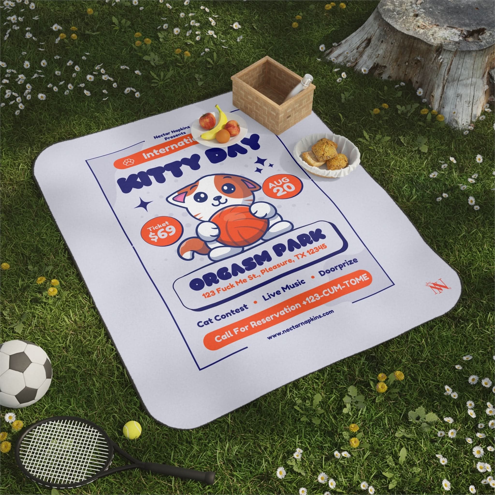 International Kitty Day | Mix Match Fun-Flirty Lovers’ Water-Resistant Blankets