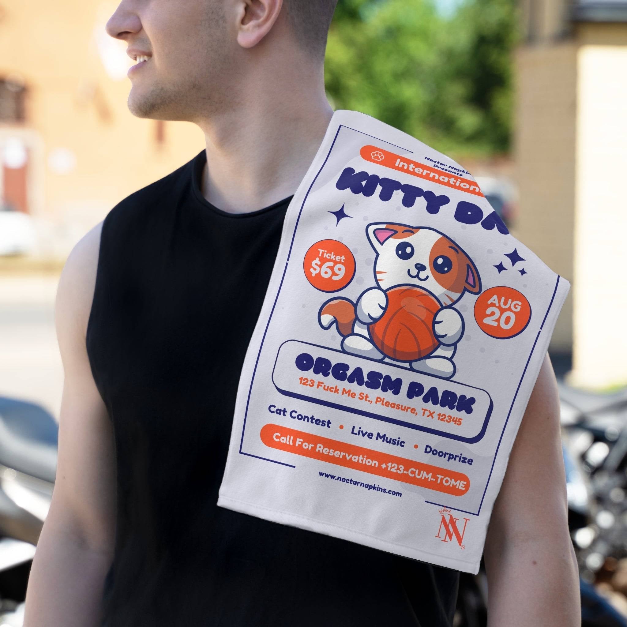 International Kitty Day Mix & Match Soft Sex Towels | Flirty Lovers’ Gifts