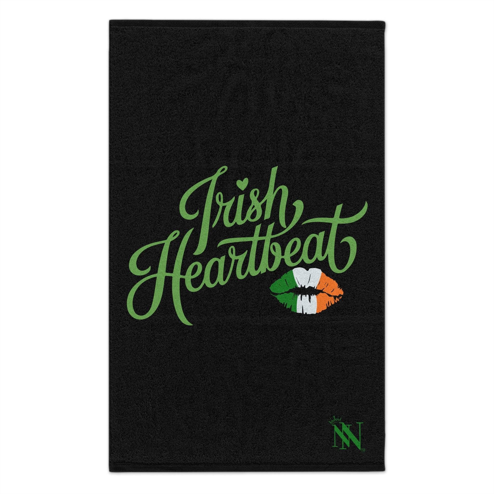 Irish Heartbeat Black | Mix & Match Soft Sex Towels | Flirty Lovers’ Gifts