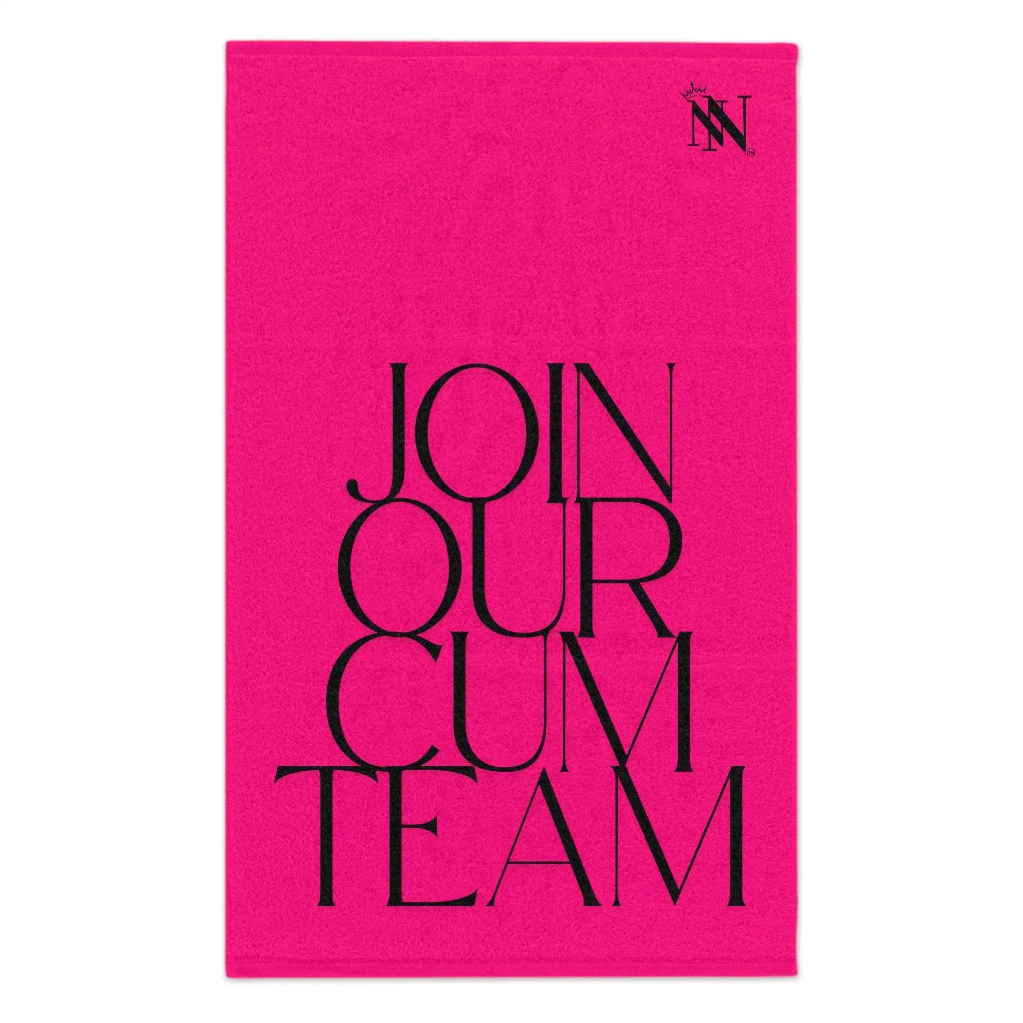 Join Our Cum Team Pink Mix & Match Soft Sex Towels | Flirty Lovers’ Gifts