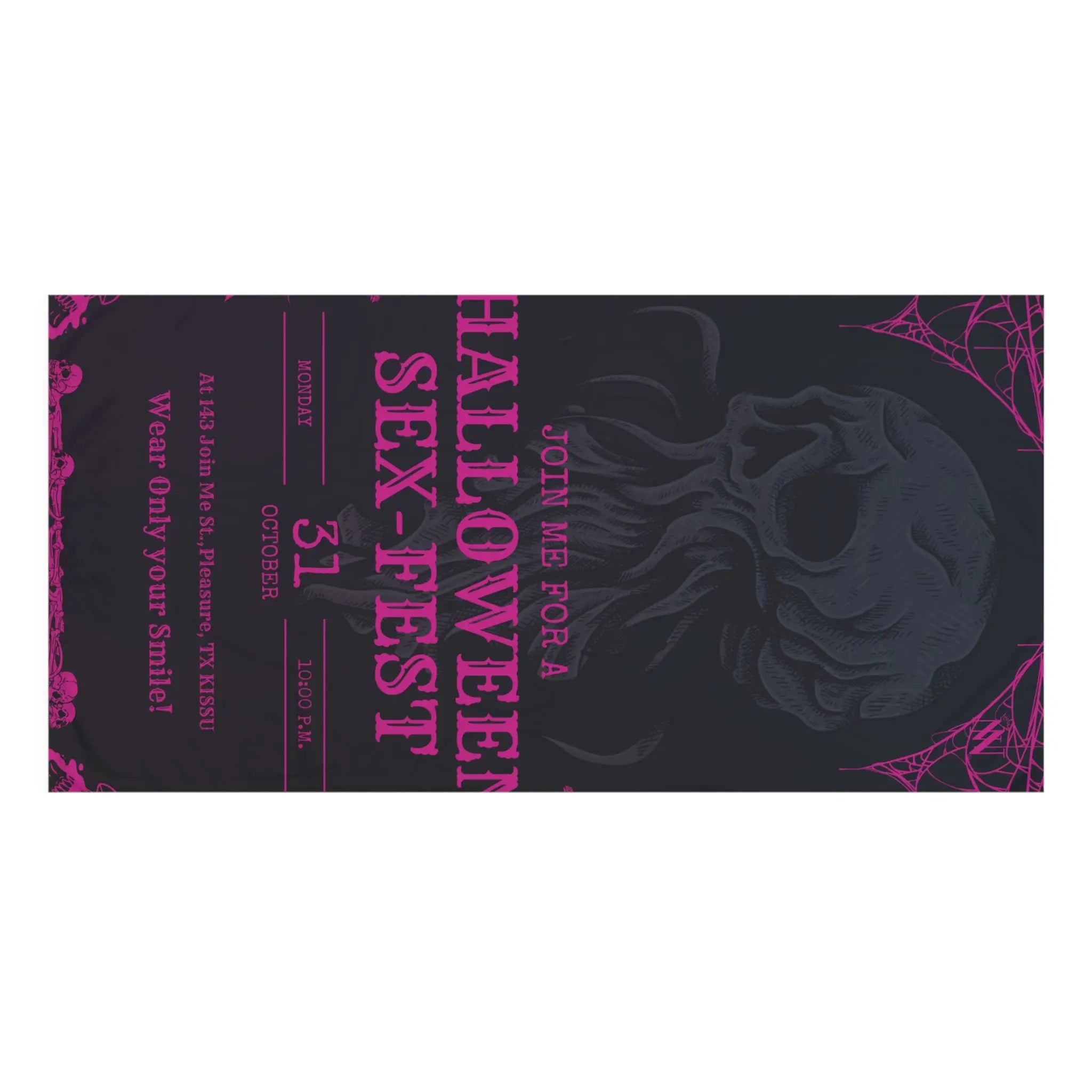 Join Us Halloween Sex-Fest | Mix & Match XL Fun-Flirty Lovers’ Towels