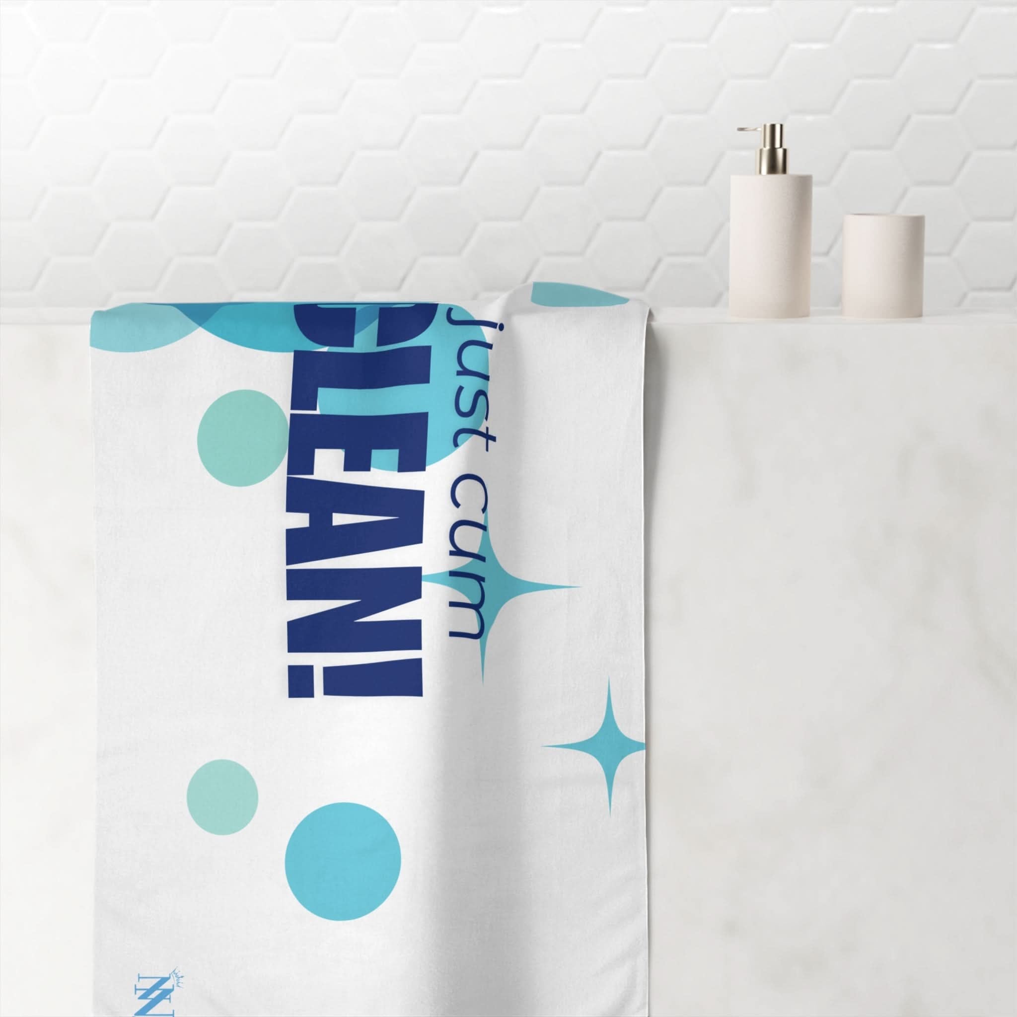 Just Cum Clean! | Mix & Match Naughty XL Fun-Flirty Lovers’ Towels