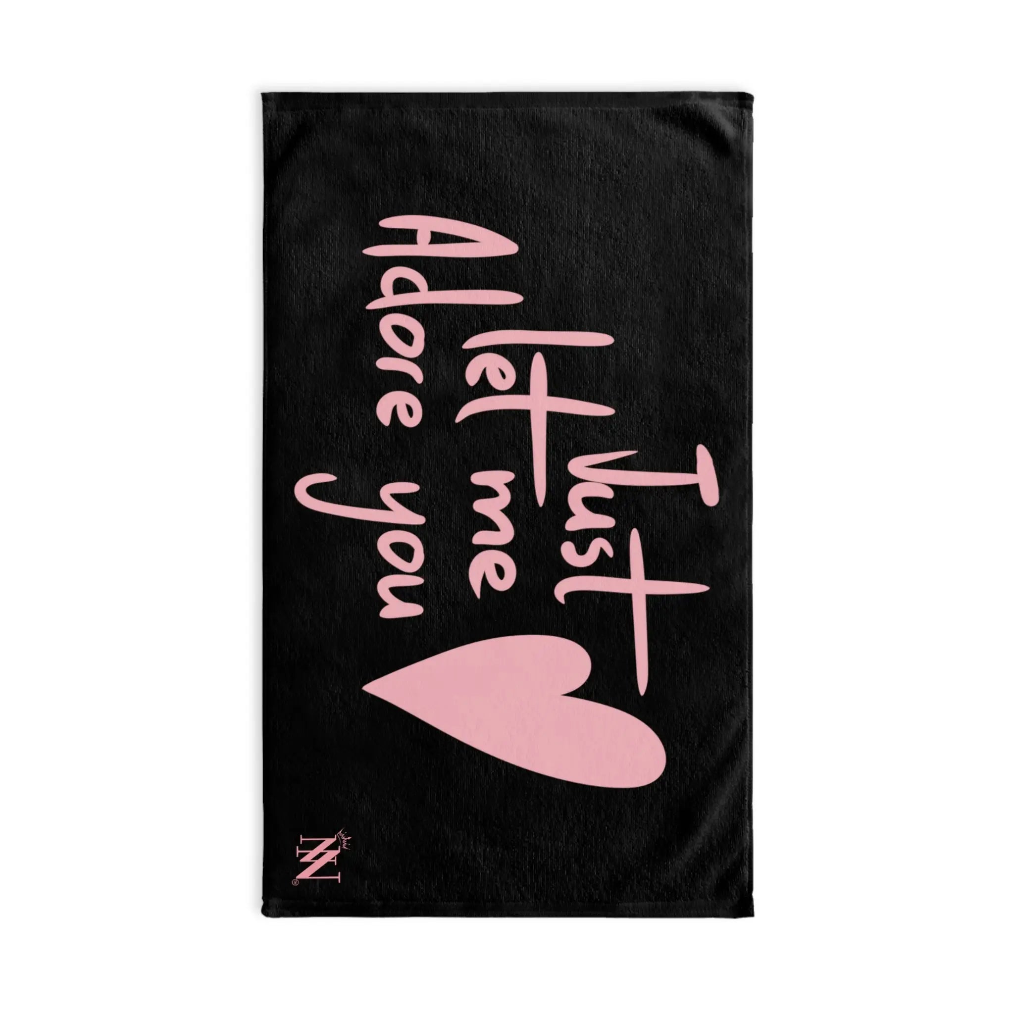 Just Let Me Adore You Black | Mix & Match Original Fun-Flirty Lovers’ Towels