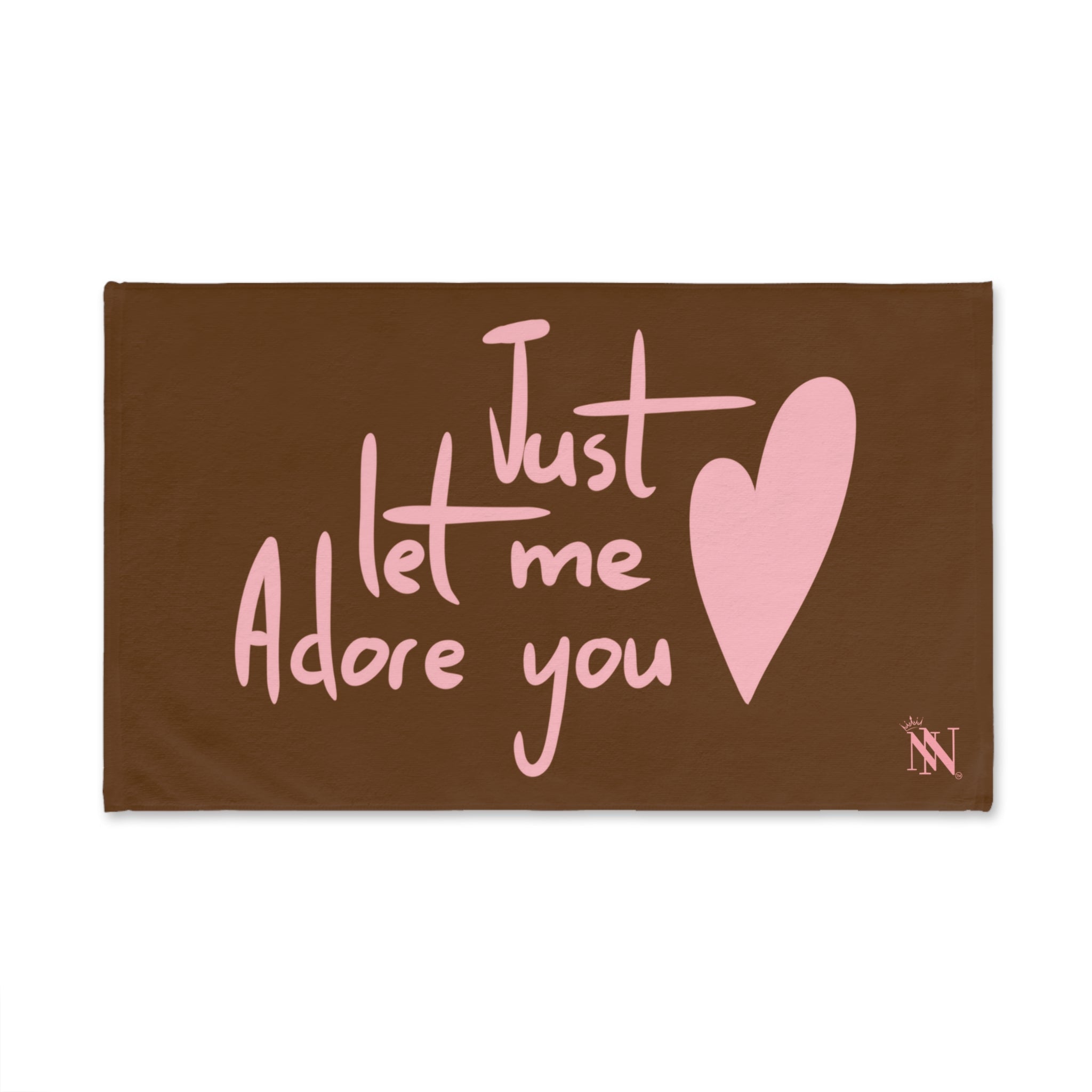 Just Let Me Adore You Brown | Mix & Match Original Fun-Flirty Lovers’ Towels