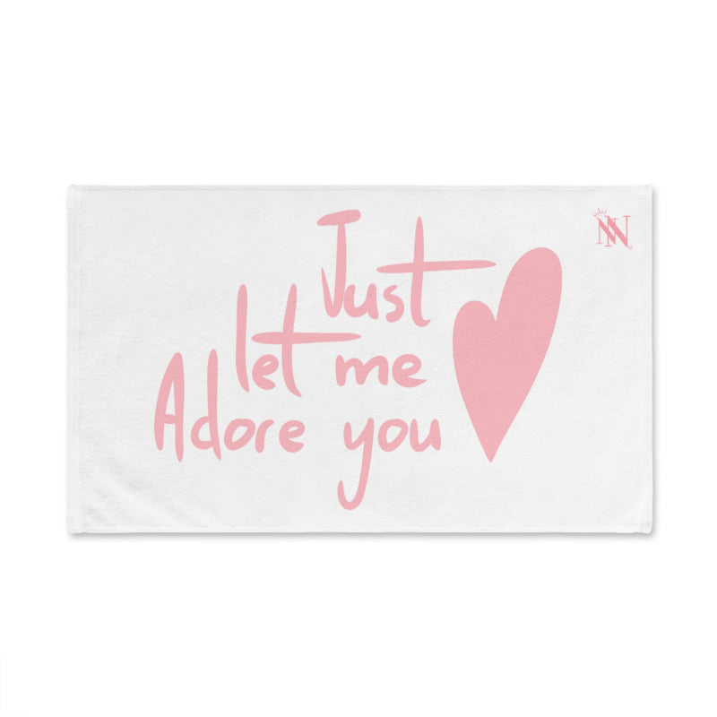 Just Let Me Adore You White | Mix & Match Original Fun-Flirty Lovers’ Towels