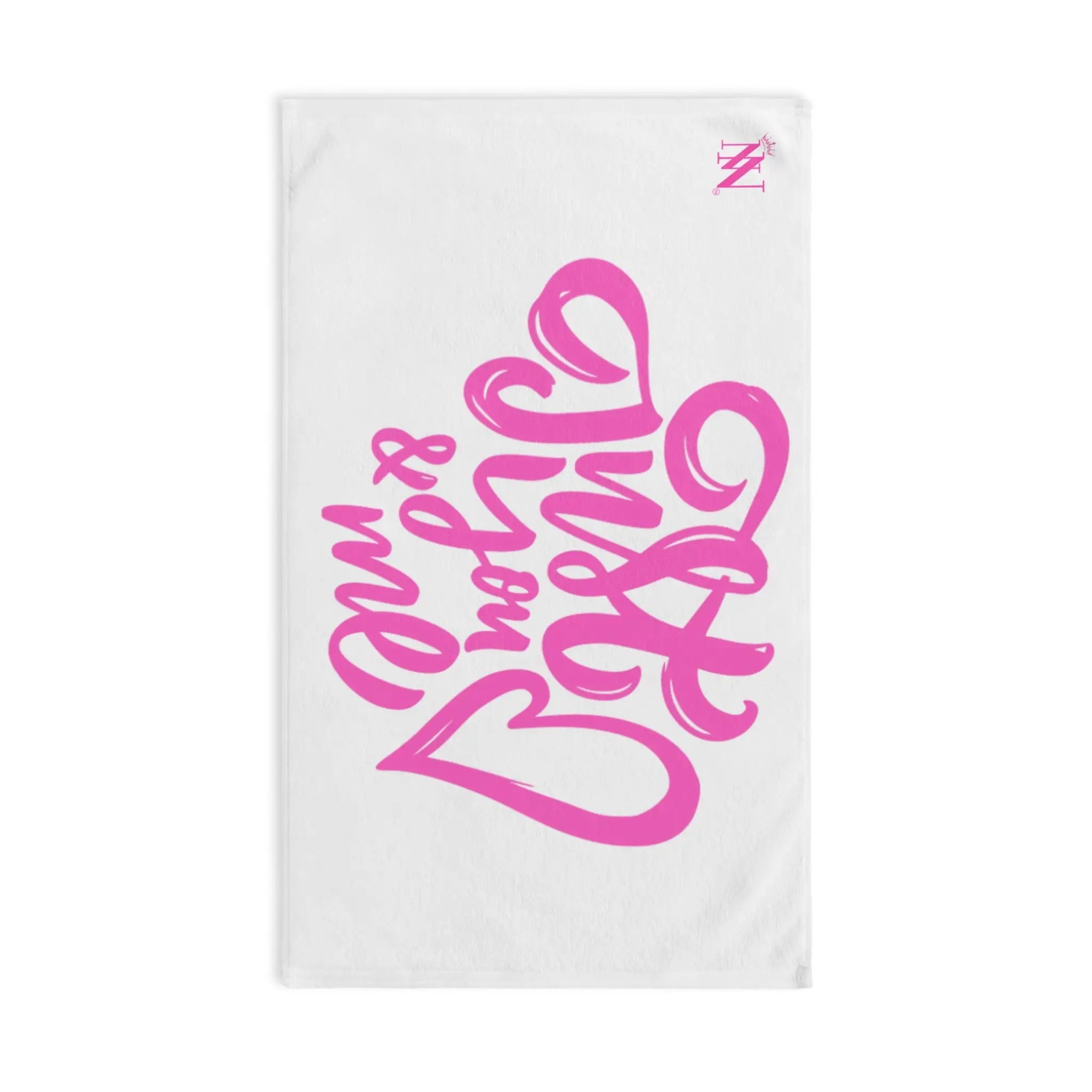 Just You Me White | Mix & Match Original Fun-Flirty Lovers’ Towels