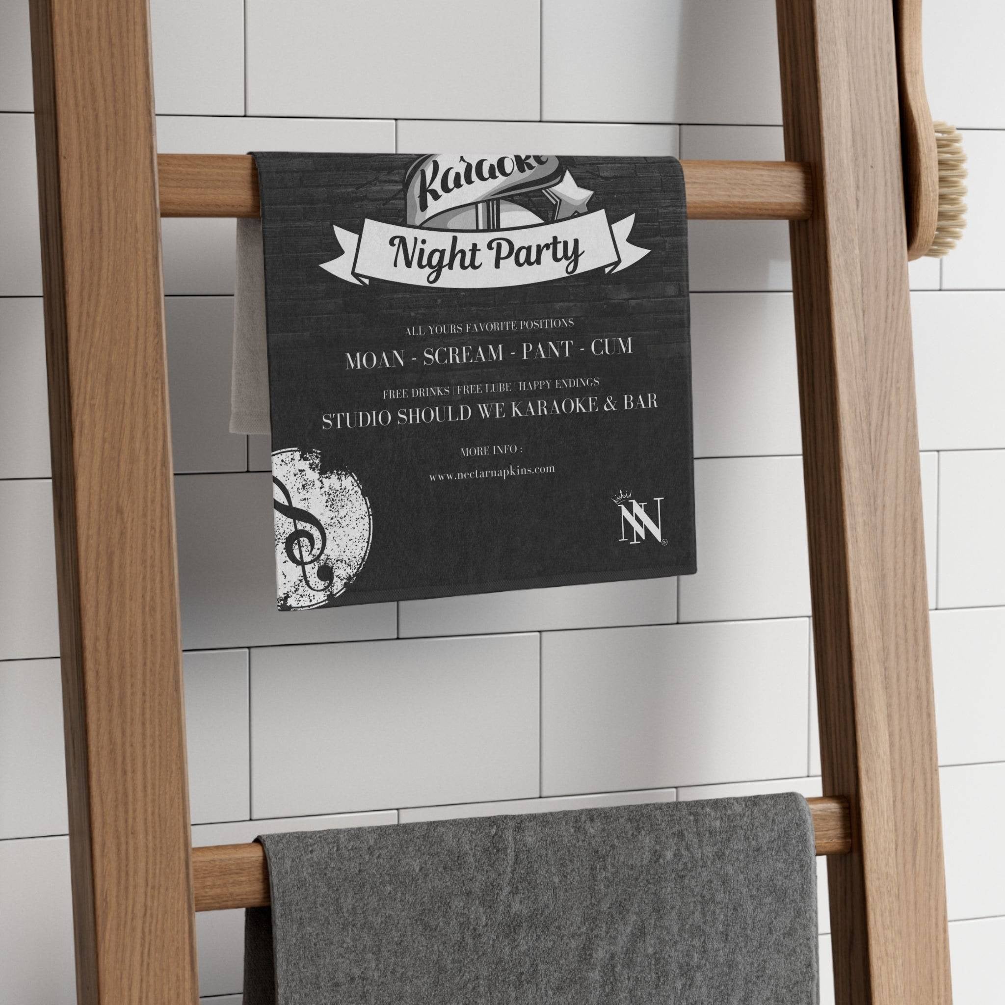 Karaoke Night | Mix & Match Soft Fun-Flirty Lovers’ Towels