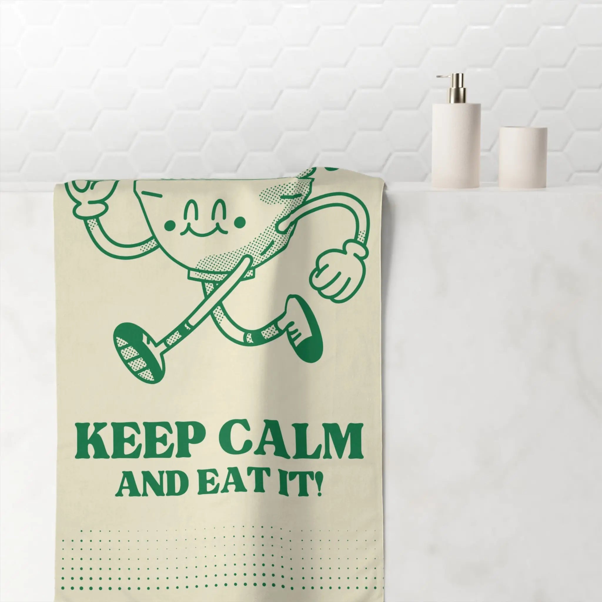 Keep Calm & Eat It! | Mix & Match XL Fun-Flirty Lovers’ Towels