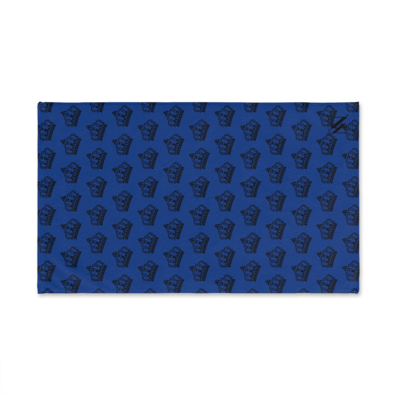 King Crown Patterned Blue | Mix & Match Soft Fun-Flirty Lovers’ Towels