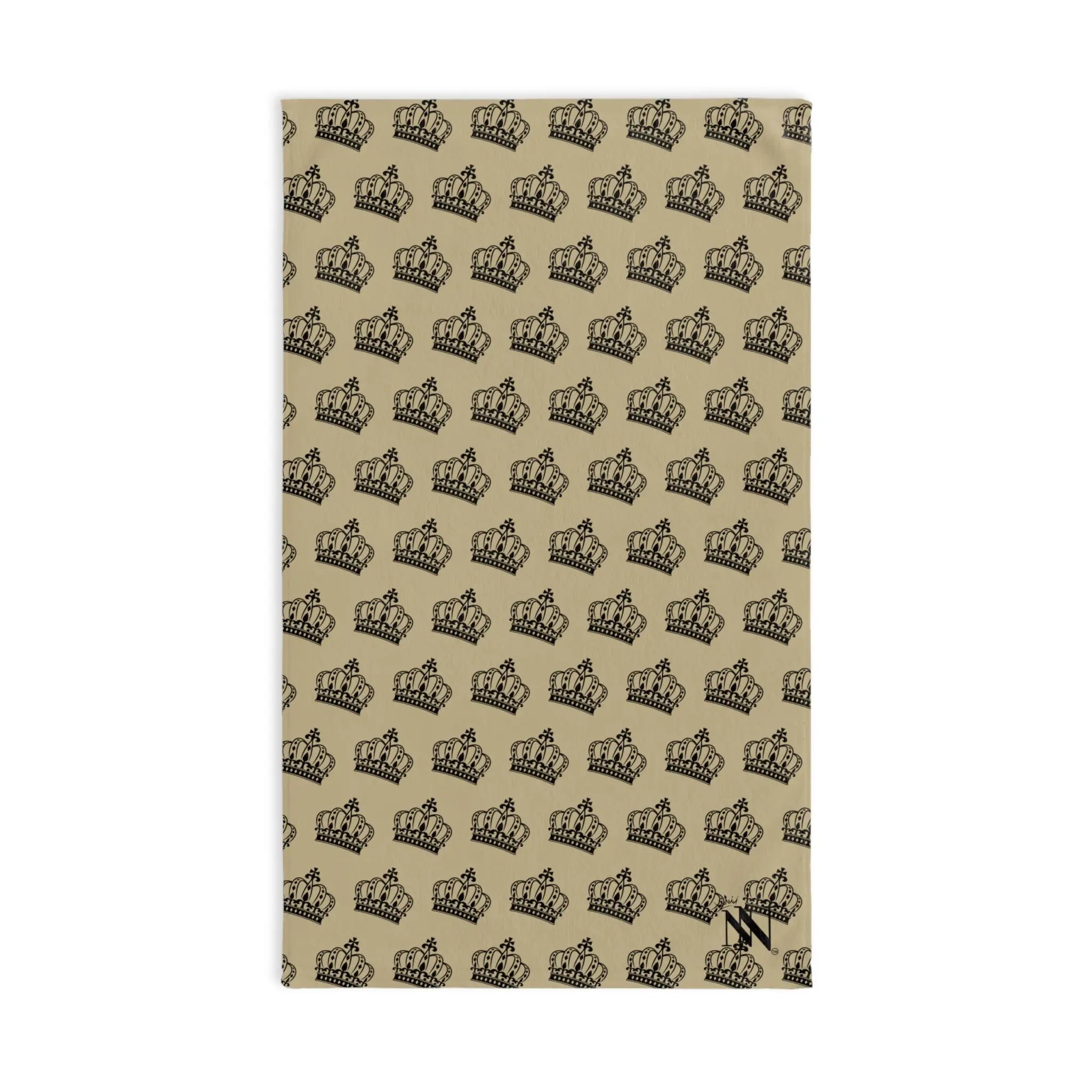 King Crown Patterned Gold | Mix & Match Soft Fun-Flirty Lovers’ Towels