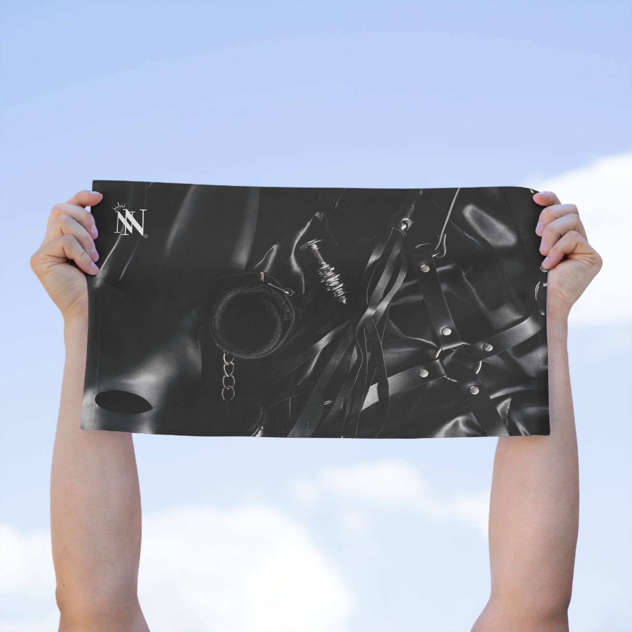 Kinky Bondage BSDM Black | Mix & Match Soft Fun-Flirty Lovers’ Towels